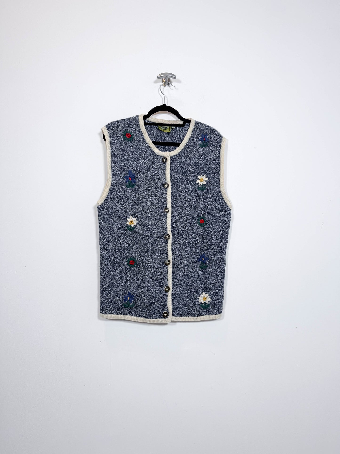 Chaleco Country Blue - Talla L - Caramelo Vintage