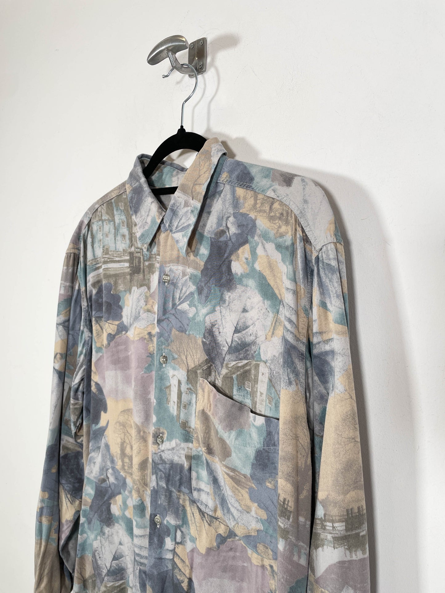 Camisa Leaves - Talla M - Caramelo Vintage