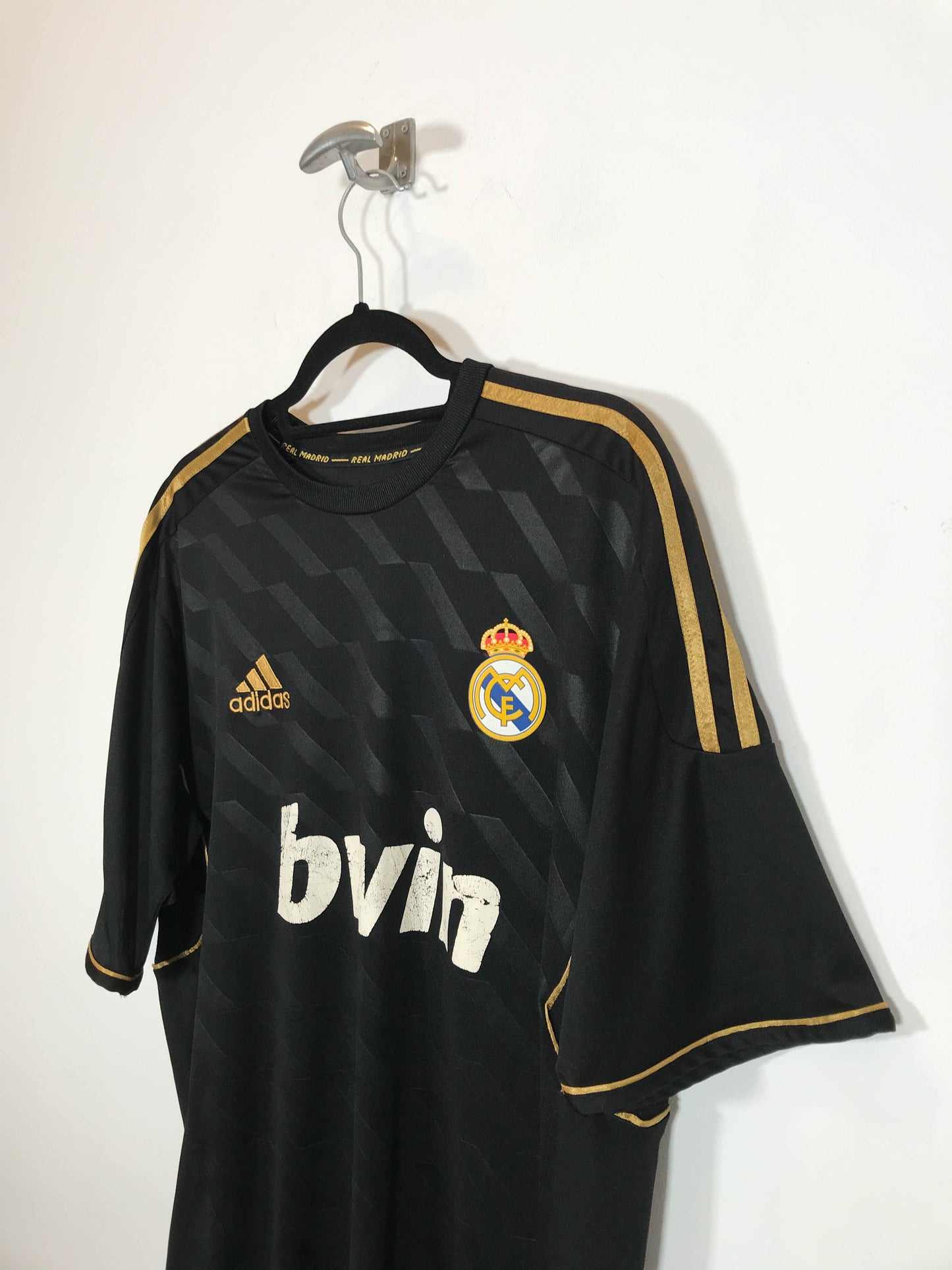 Camiseta Adidas Real Madrid 2011/12 - Talla L - Caramelo Vintage