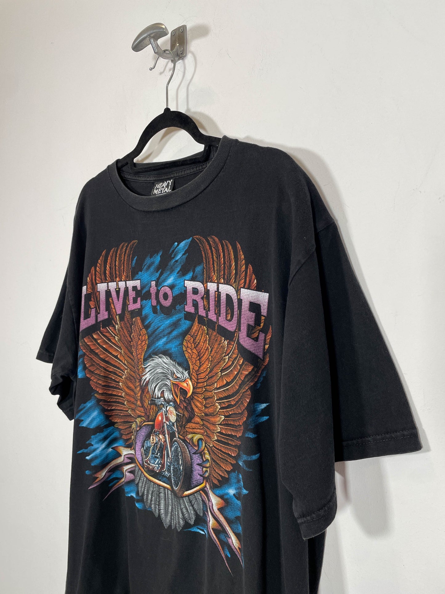 Camiseta Live to Ride - Talla XL - Caramelo Vintage