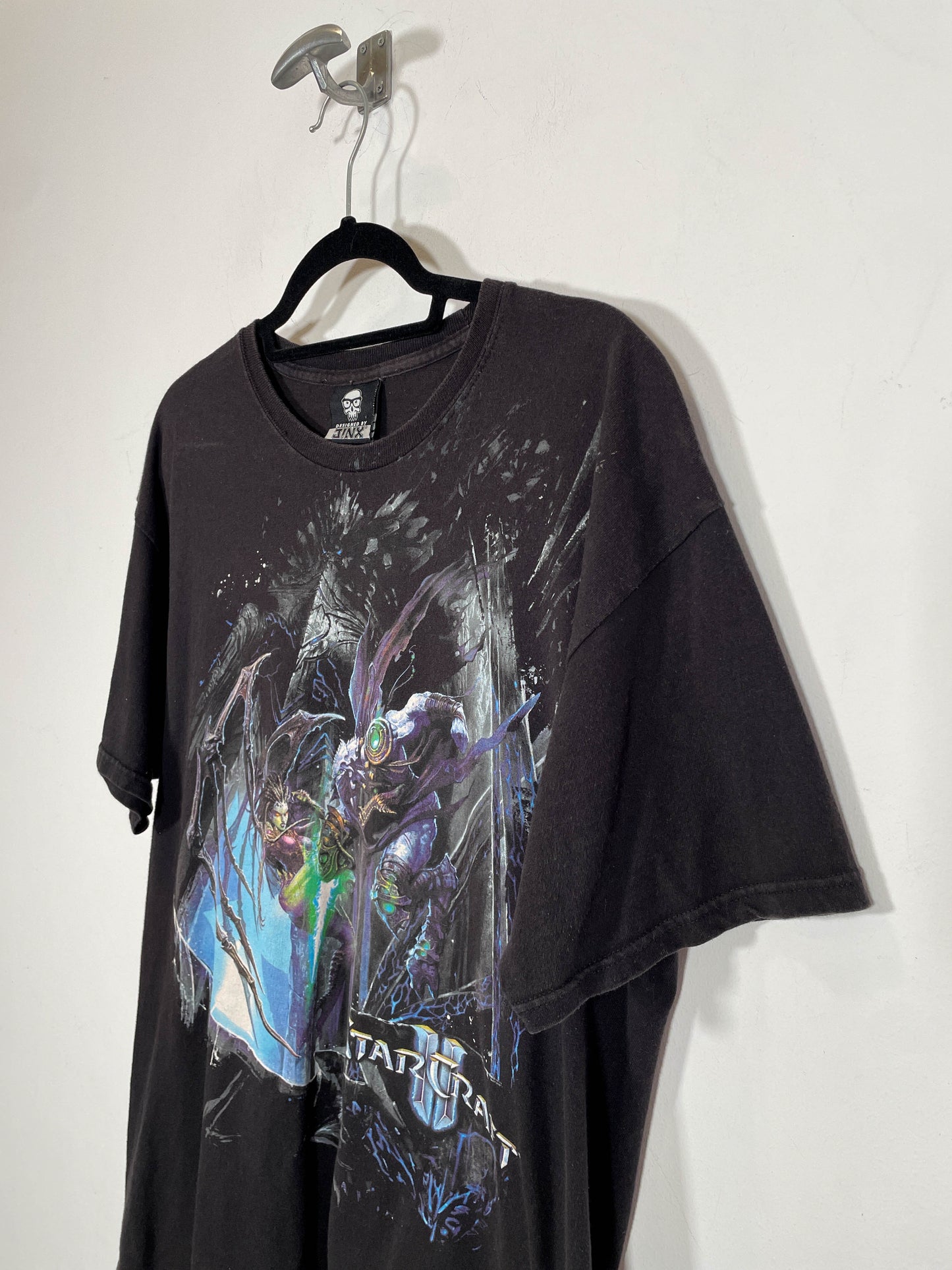 Camiseta StarCraft II - Talla L - Caramelo Vintage