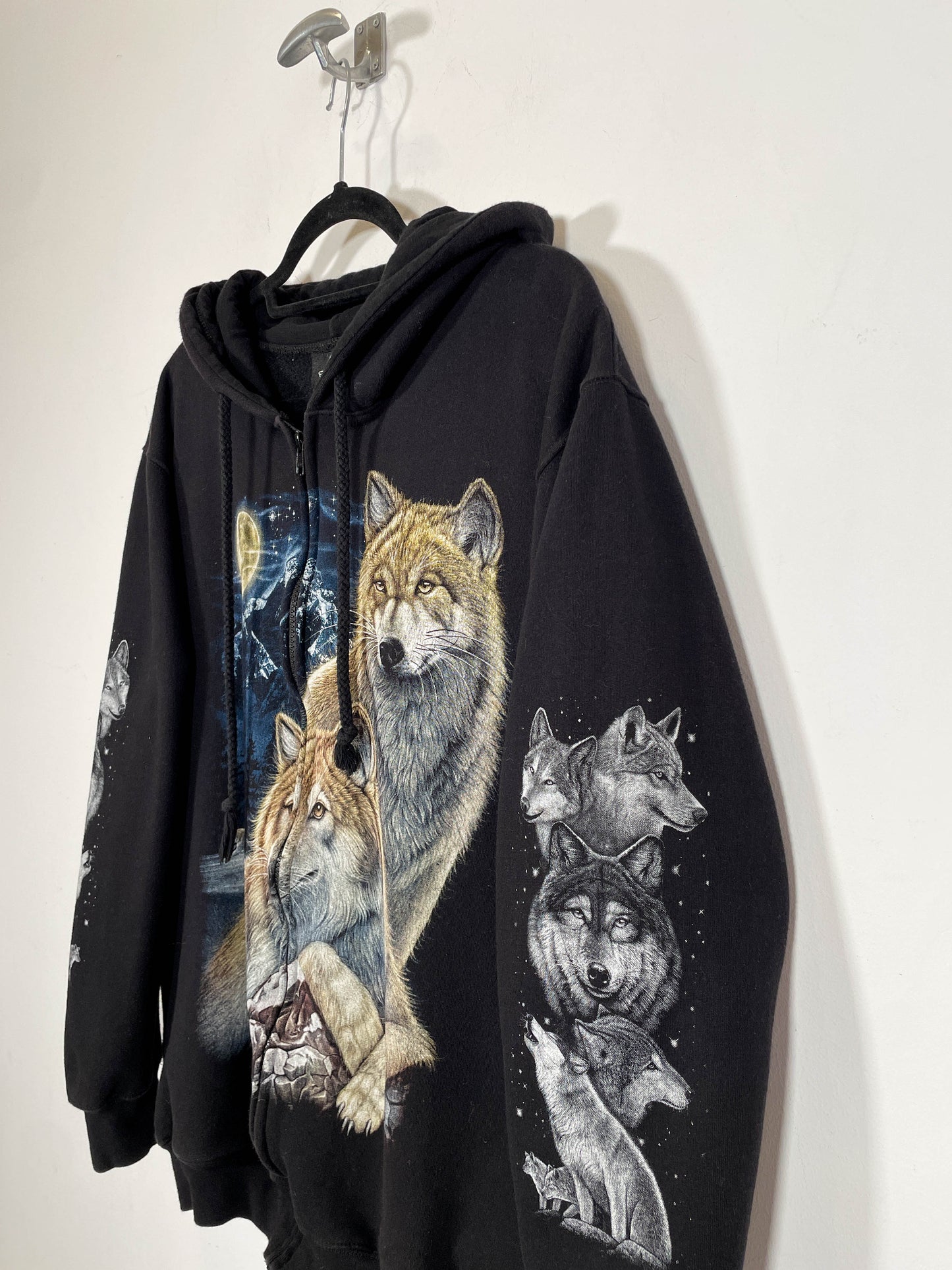 Sudadera Lobos - Talla L - Caramelo Vintage