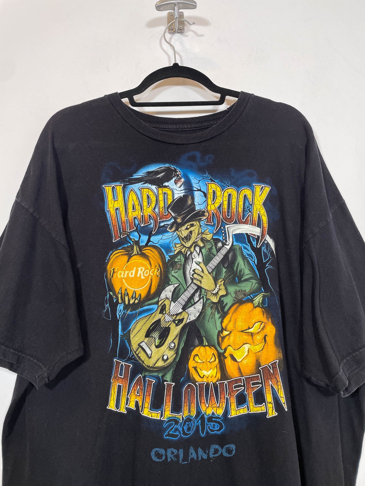 Camiseta Hard Rock Café Orlando Halloween 2015 - Talla XXL - Caramelo Vintage