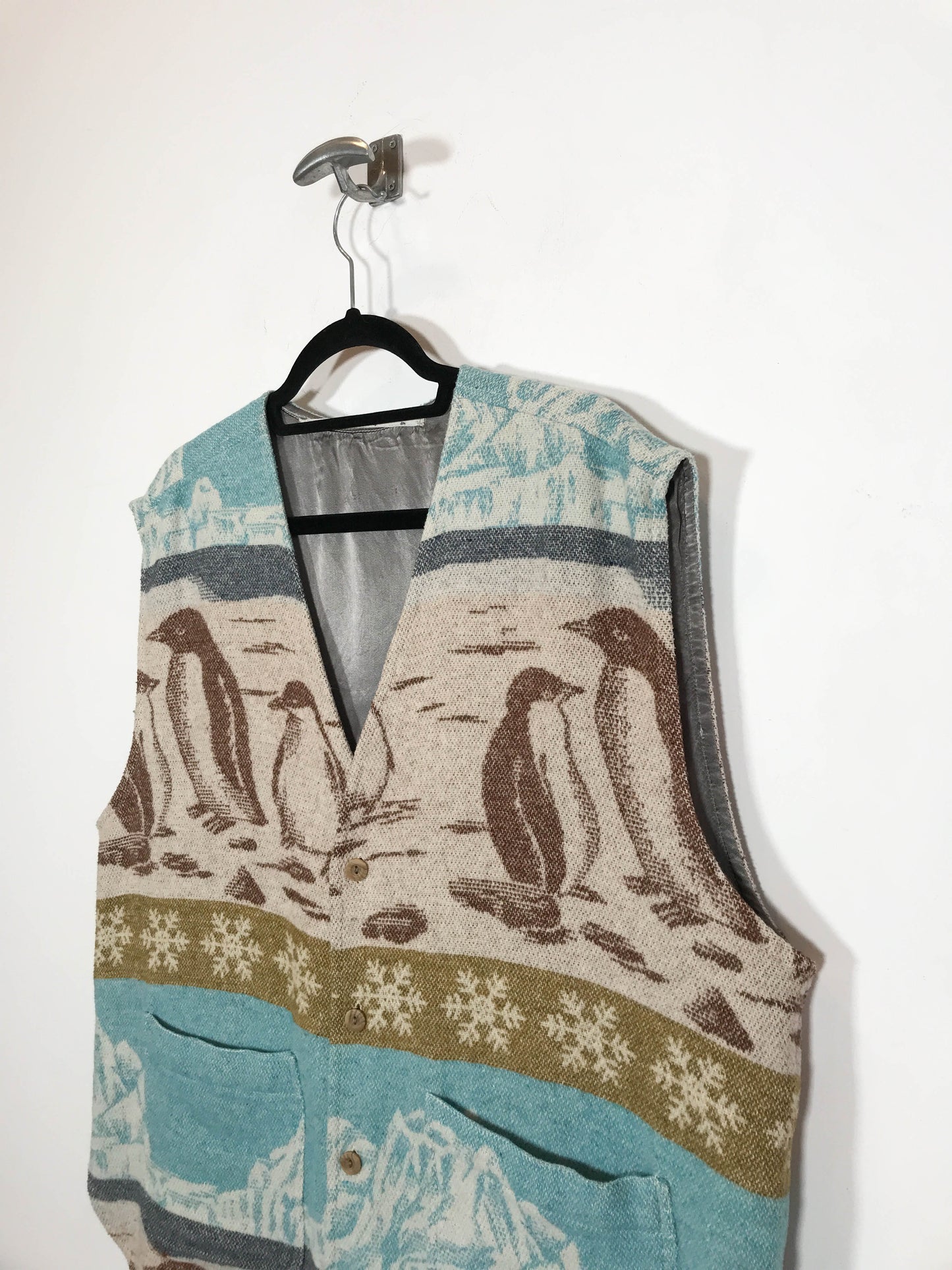 Chaleco Pingüinos - Talla XL - Caramelo Vintage