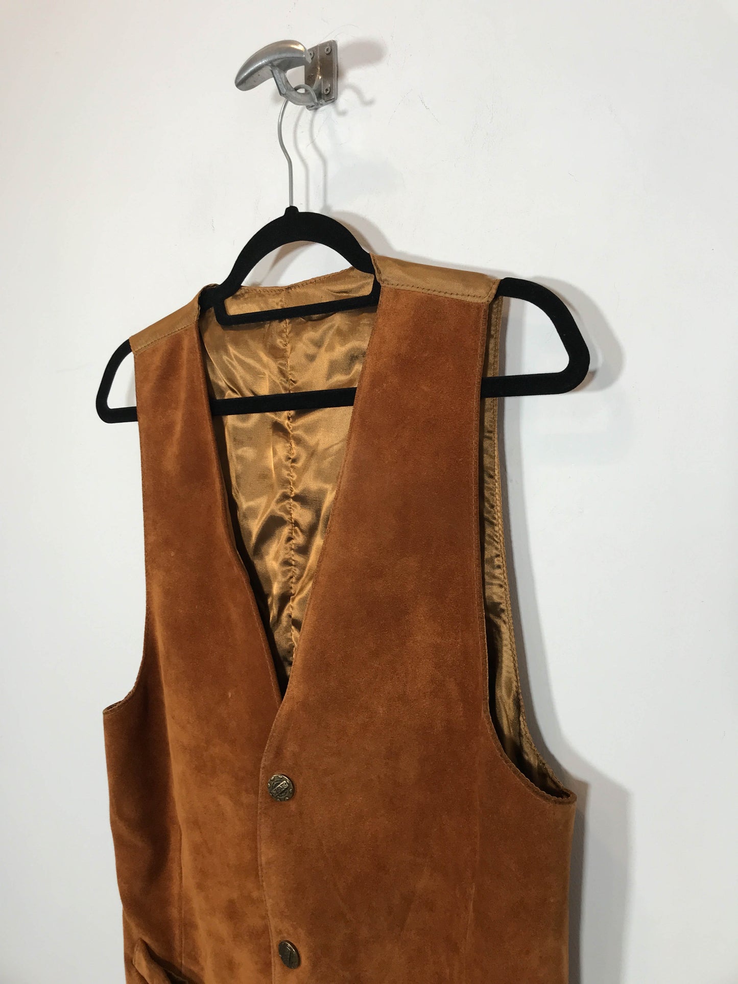 Chaleco de ante DS - Talla L - Caramelo Vintage