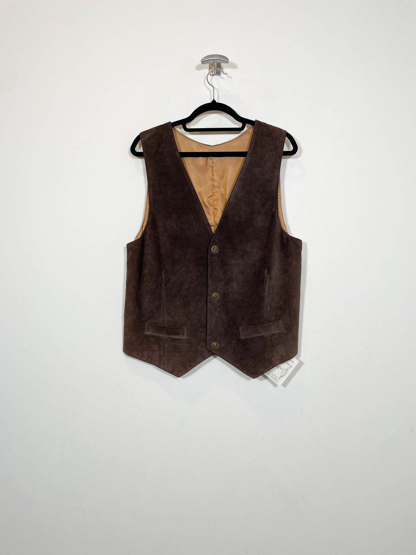 Chaleco de ante DS - Talla L - Caramelo Vintage