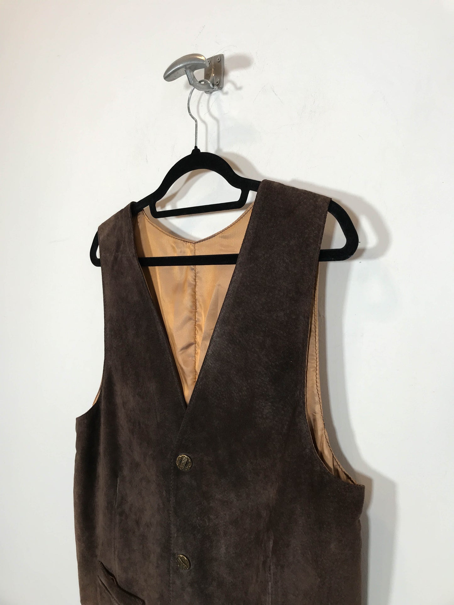 Chaleco de ante DS - Talla L - Caramelo Vintage