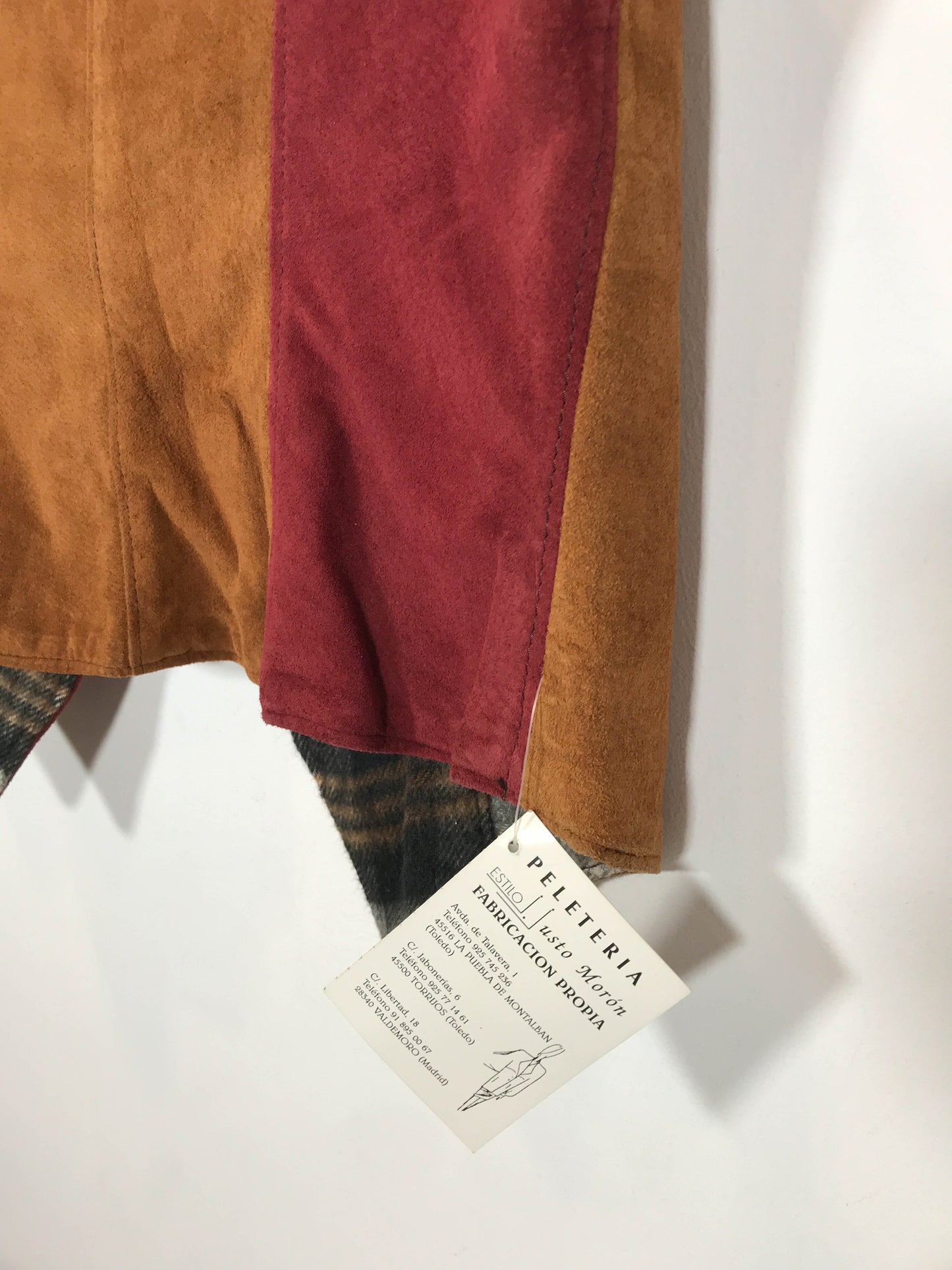 Chaleco de ante DS - Talla S/M - Caramelo Vintage