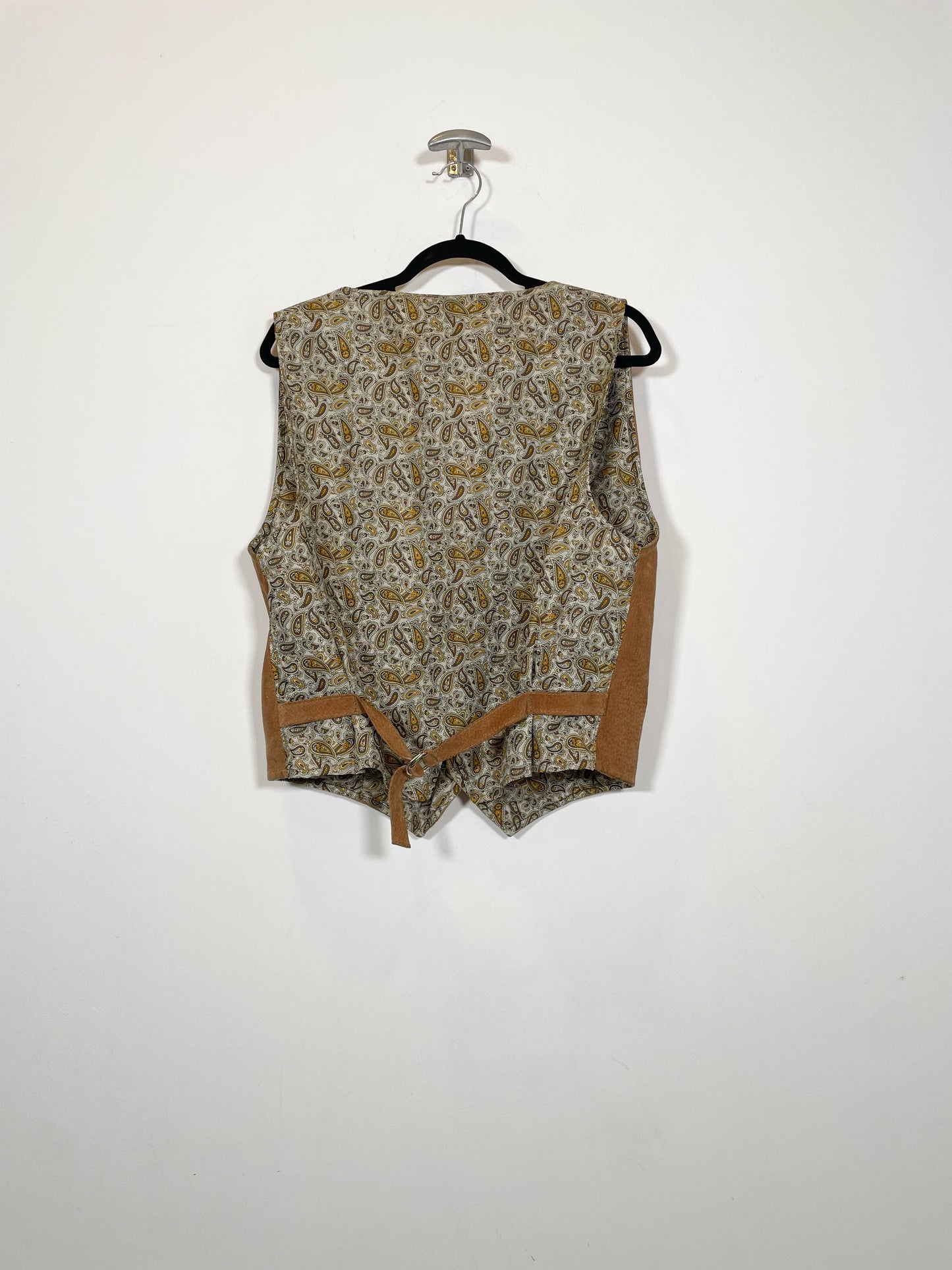 Chaleco de ante con flecos DS - Talla L