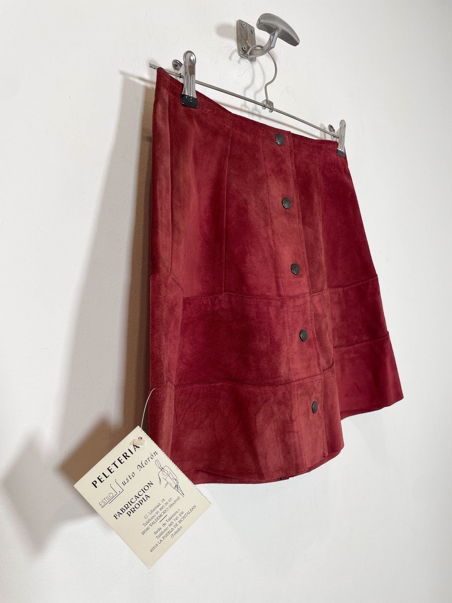 Falda de cuero DS - Talla 36