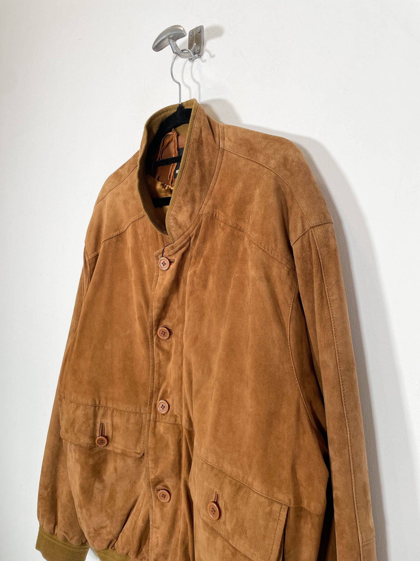 Chaqueta bomber de ante Milestone - Talla L/XL