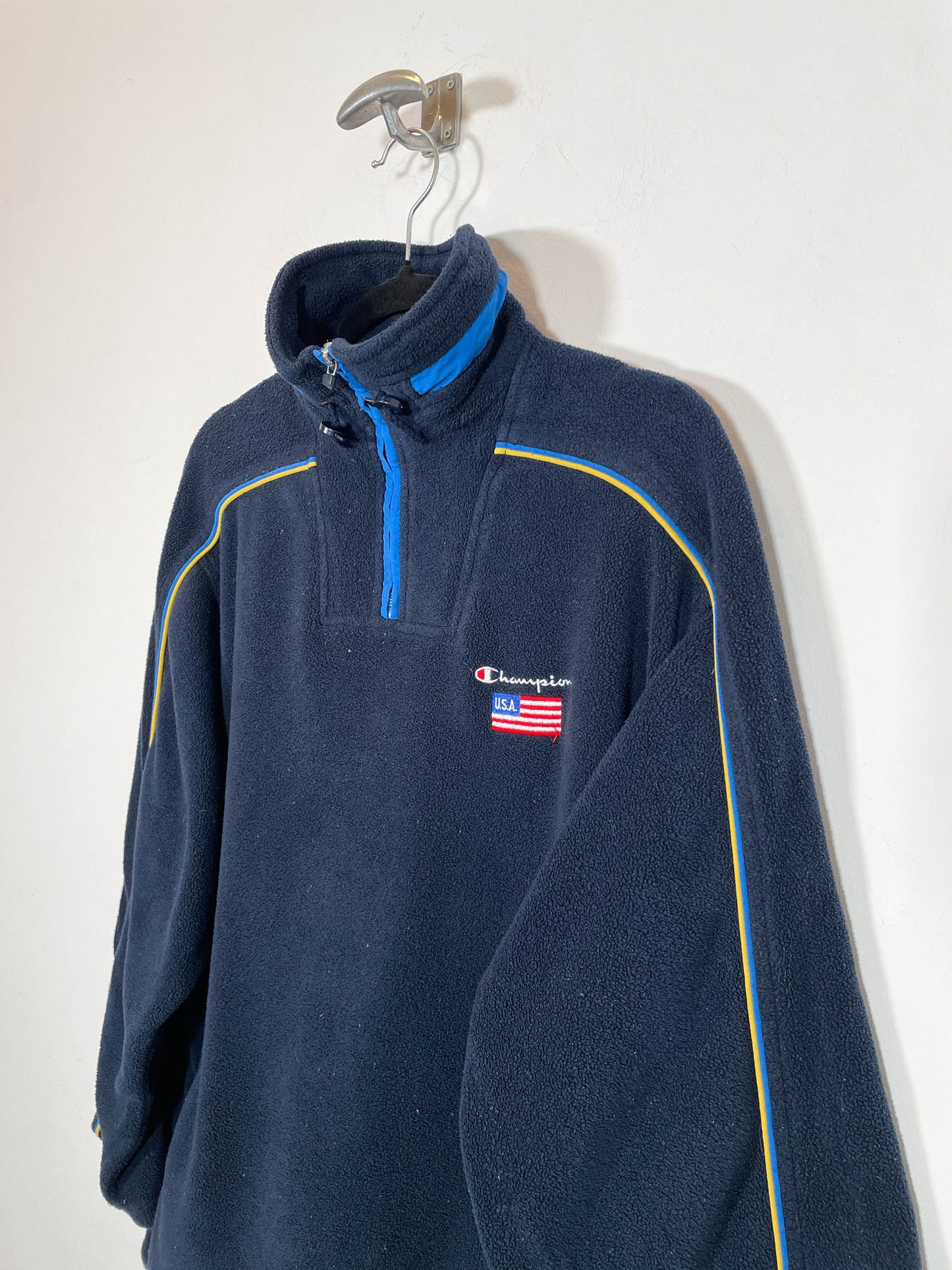 Polar halfzip Champion USA - Talla M - Caramelo Vintage
