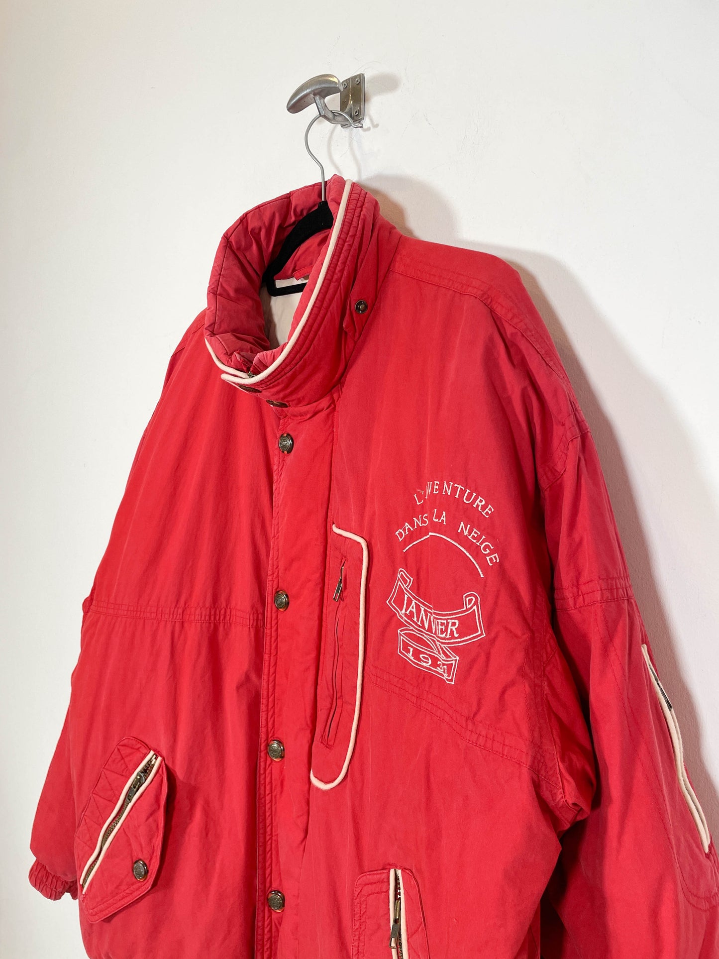 Abrigo de pluma Down - Talla XL - Caramelo Vintage