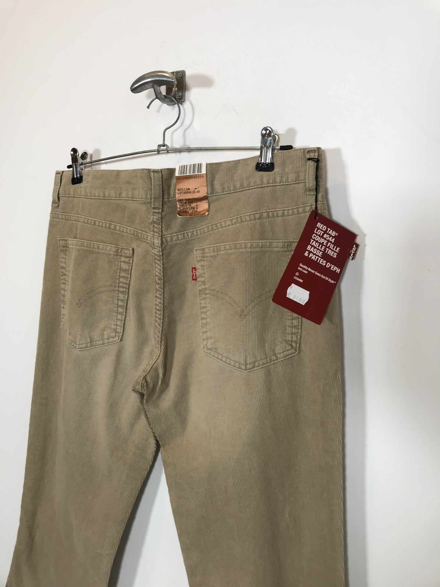 Pantalón de pana Levi's 544 DS - Talla 38/40 - Caramelo Vintage