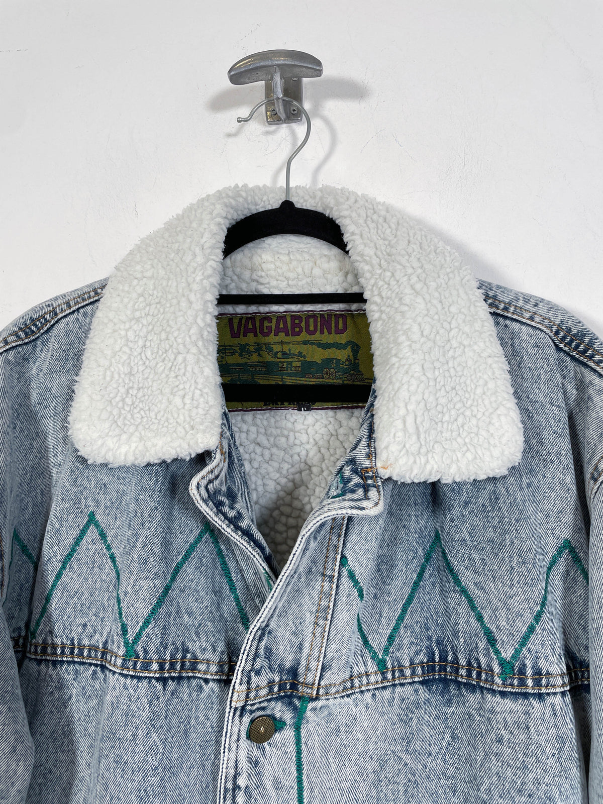 Chaqueta vaquera con borrego Vagabond - Talla L/XL