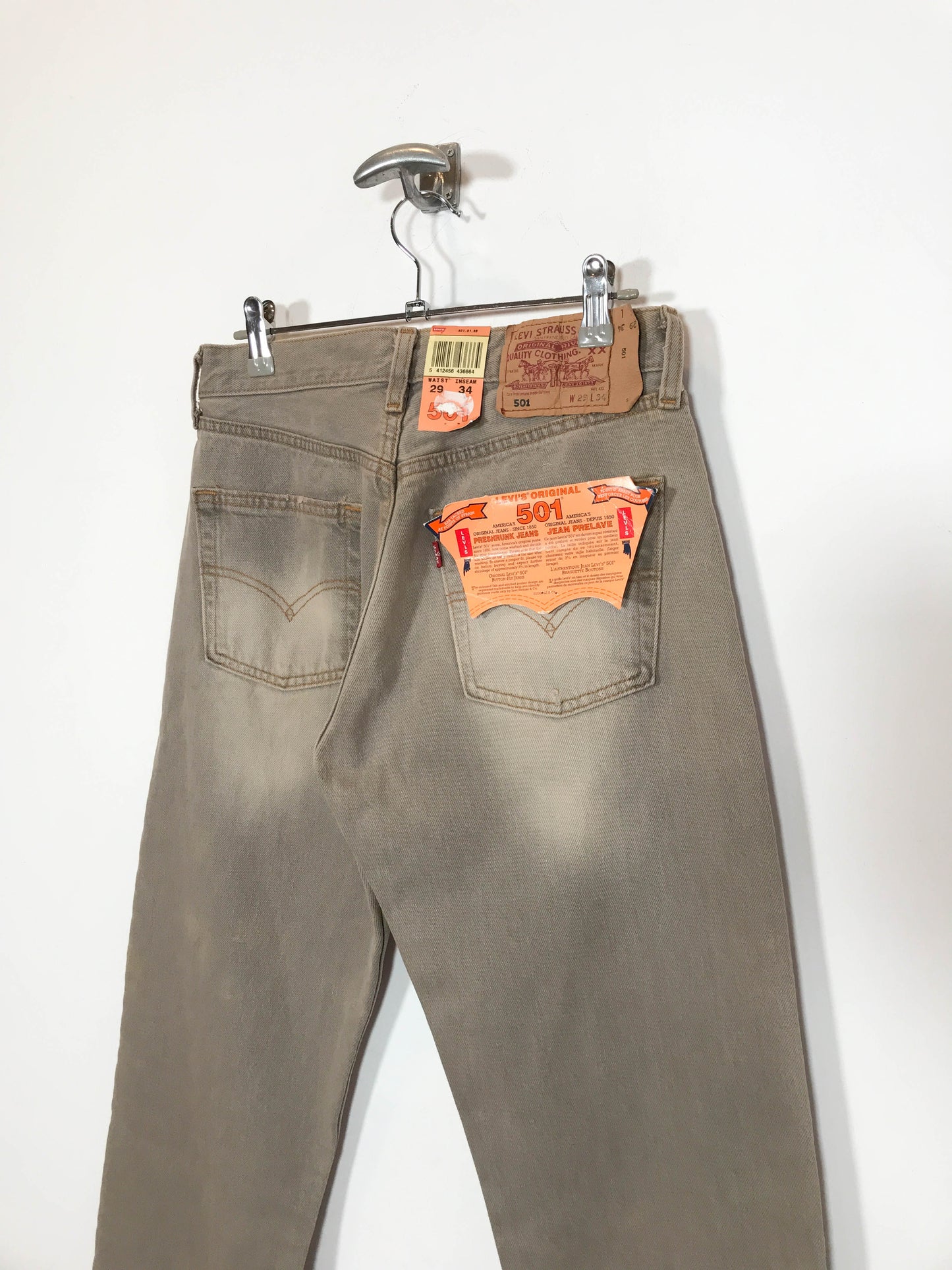 Pantalón Levi's 501 DS - Talla 36 - Caramelo Vintage