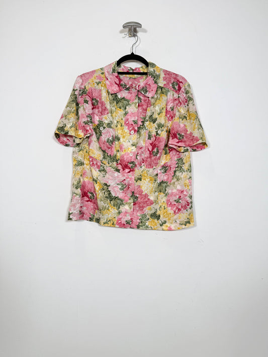 Blusa Roses - Talla M - Caramelo Vintage