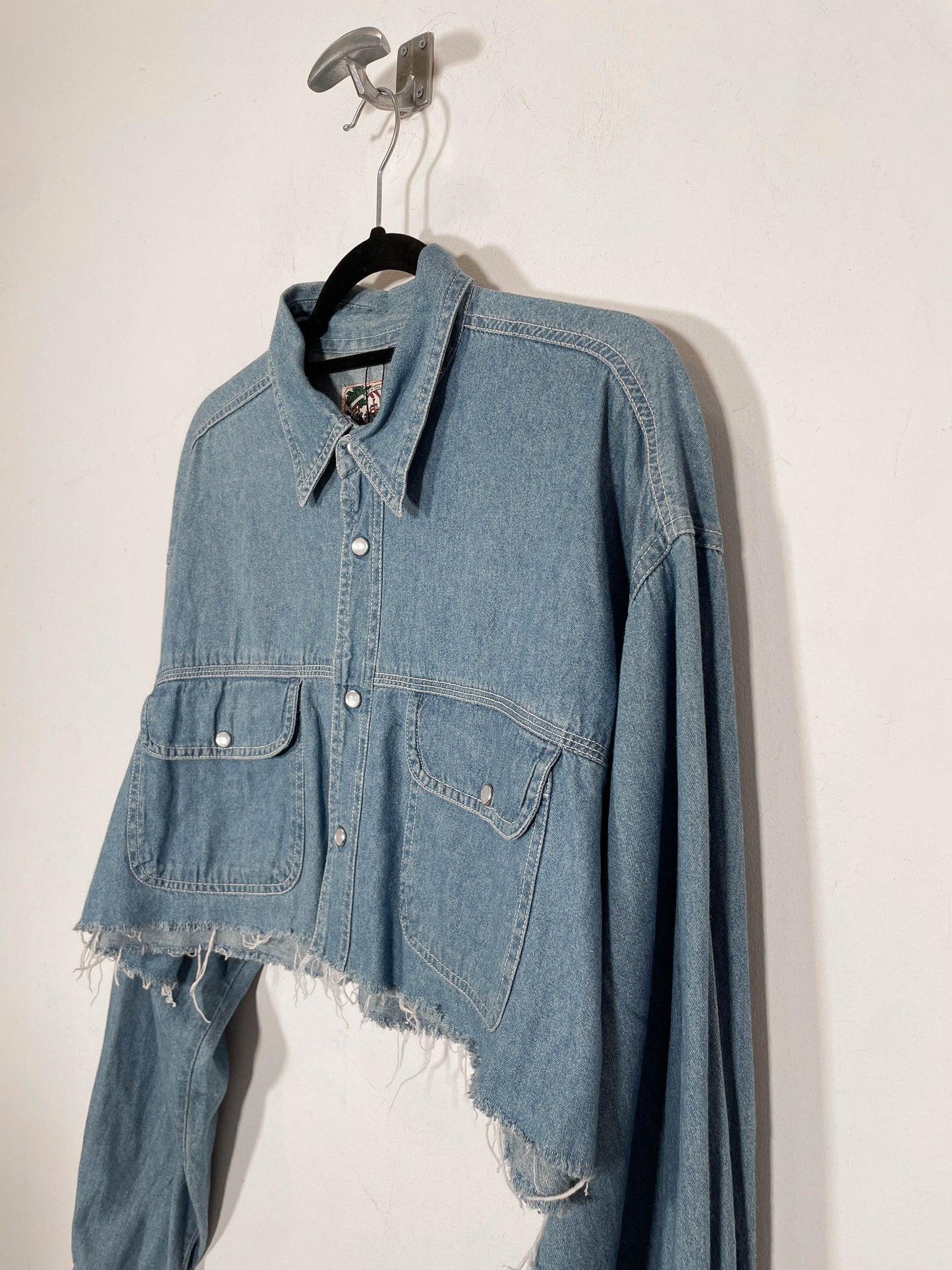 Camisa vaquera crop New Orleans - Talla L/XL