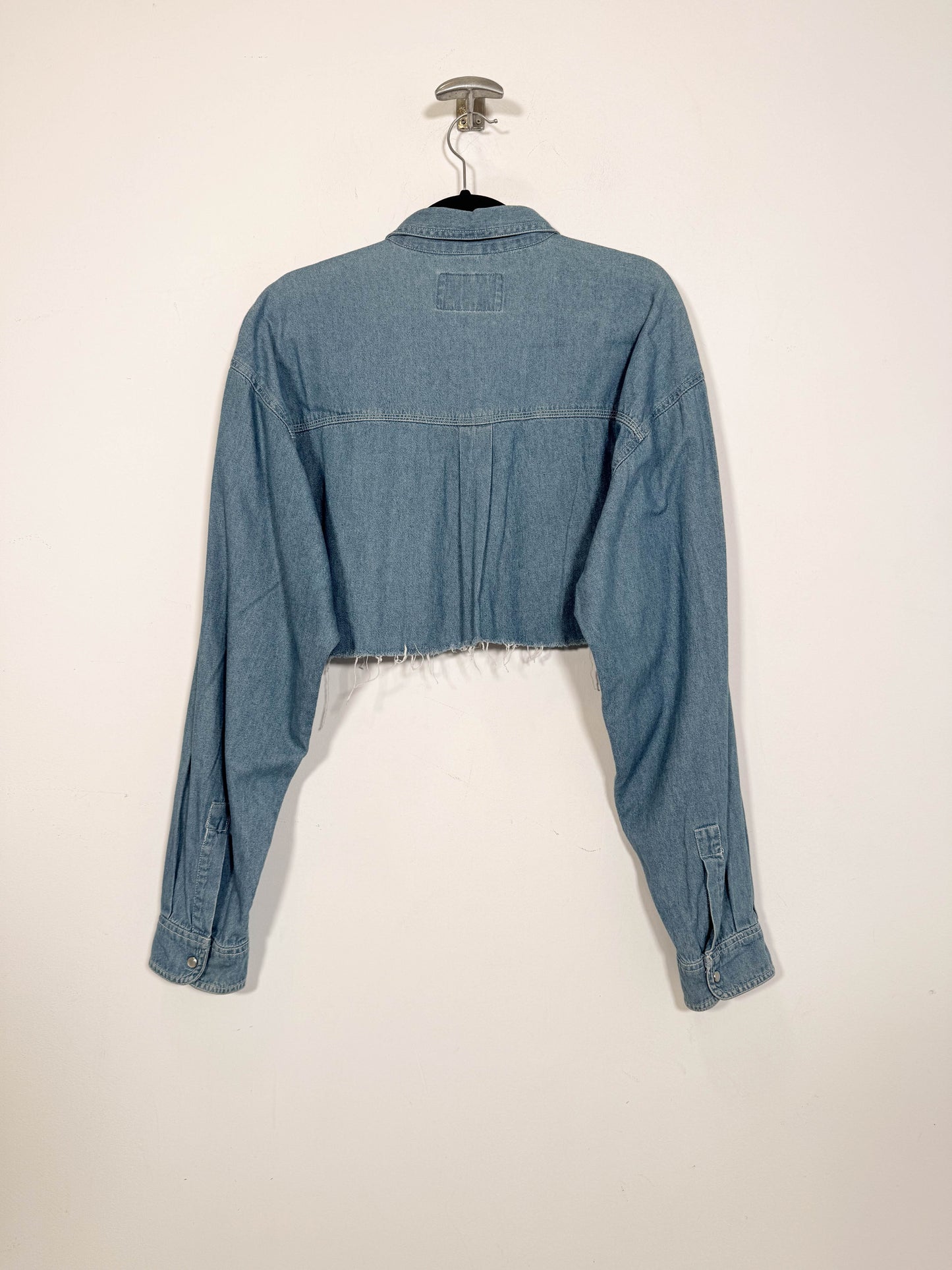 Camisa vaquera crop New Orleans - Talla L/XL