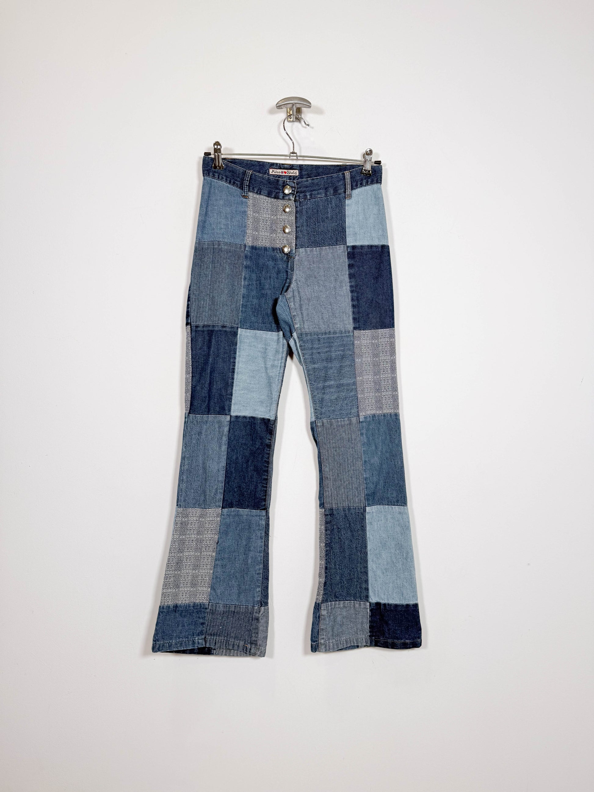 Pantalón Y2K patchwork Miss Sixty - Talla 34/36 - Caramelo Vintage