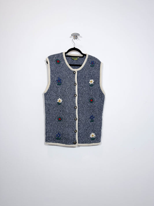 Chaleco Country Blue - Talla L - Caramelo Vintage