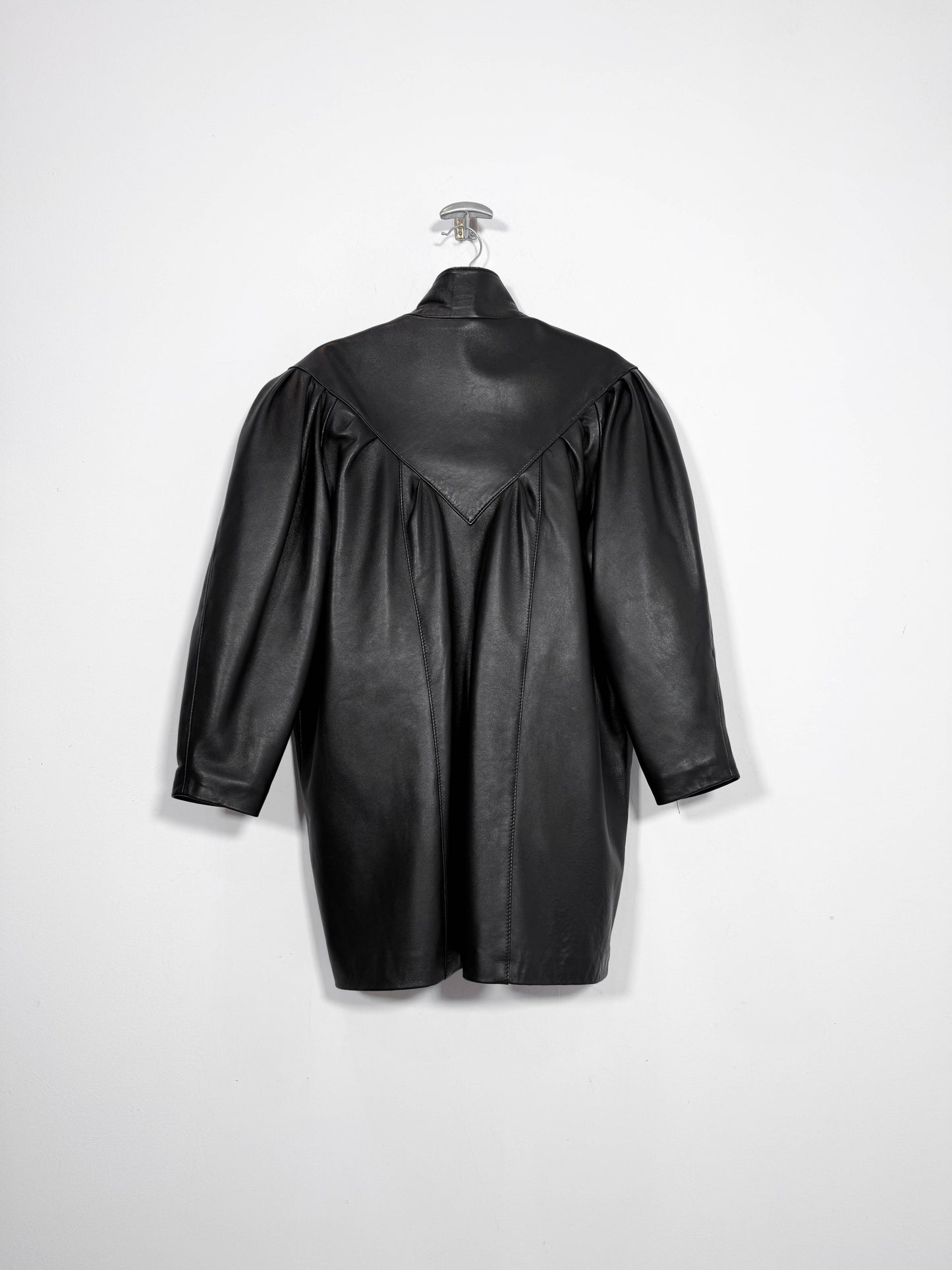 Abrigo de cuero DS - Talla M - Caramelo Vintage