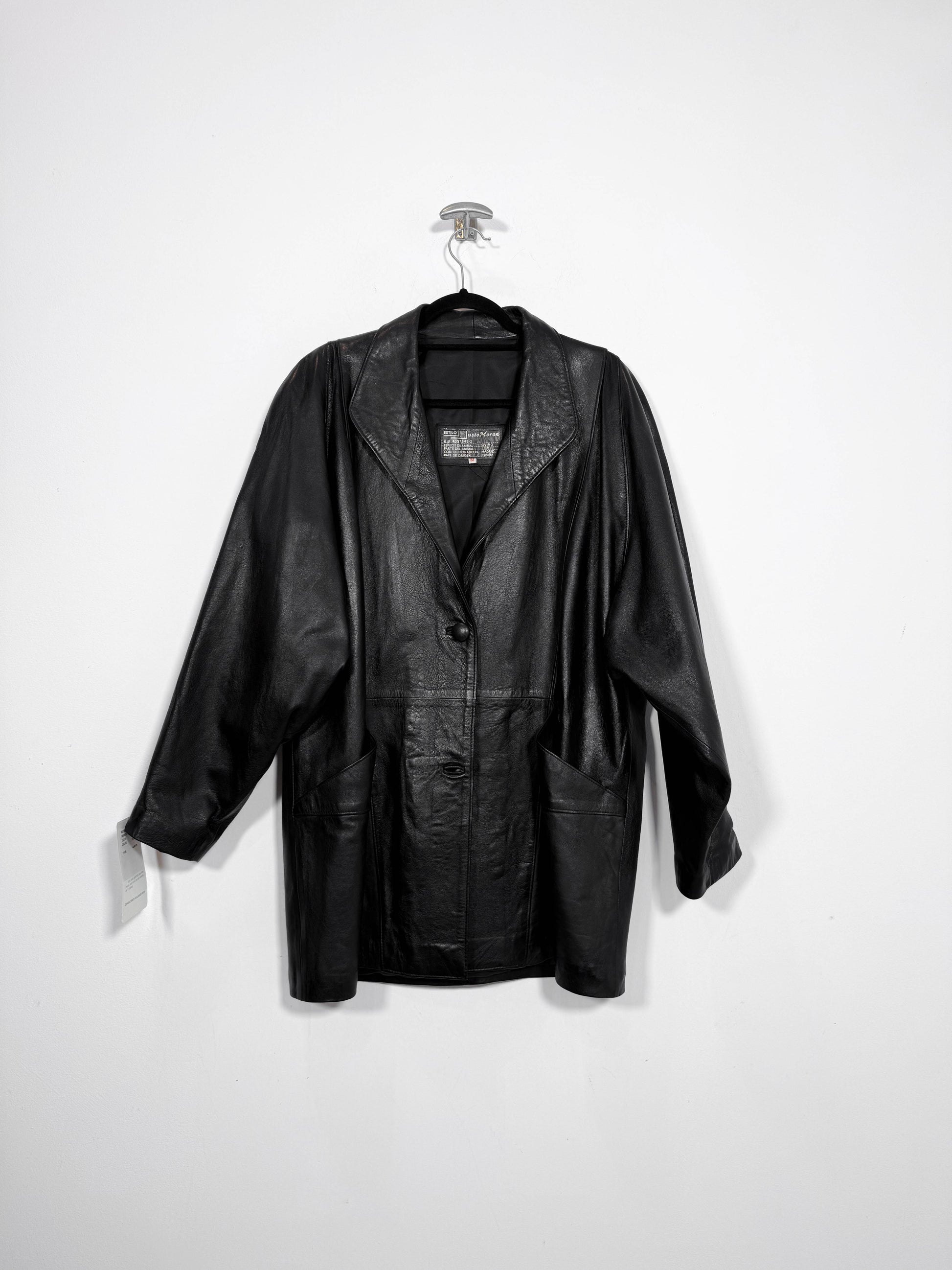 Abrigo de cuero DS - Talla M - Caramelo Vintage