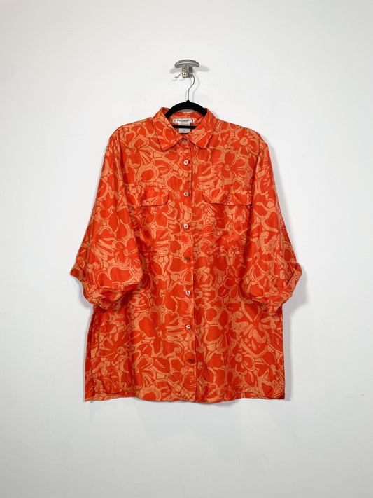 Camisa Guy Laroche - Talla L/XL - Caramelo Vintage