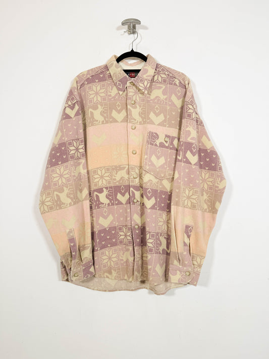 Sobrecamisa de franela Raybest - Talla XL - Caramelo Vintage