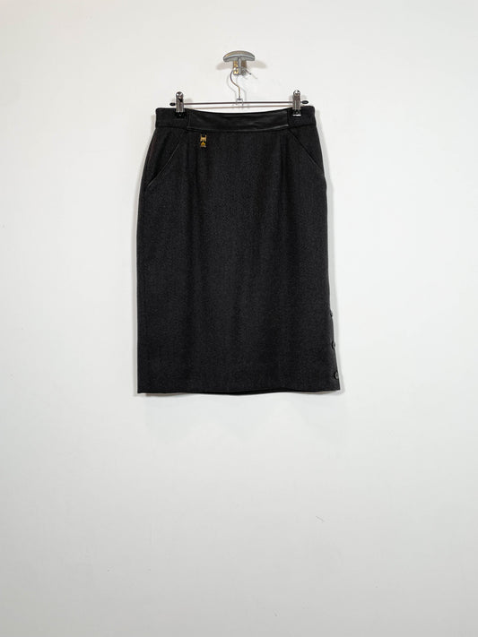 Falda Burberry - Talla 38 - Caramelo Vintage