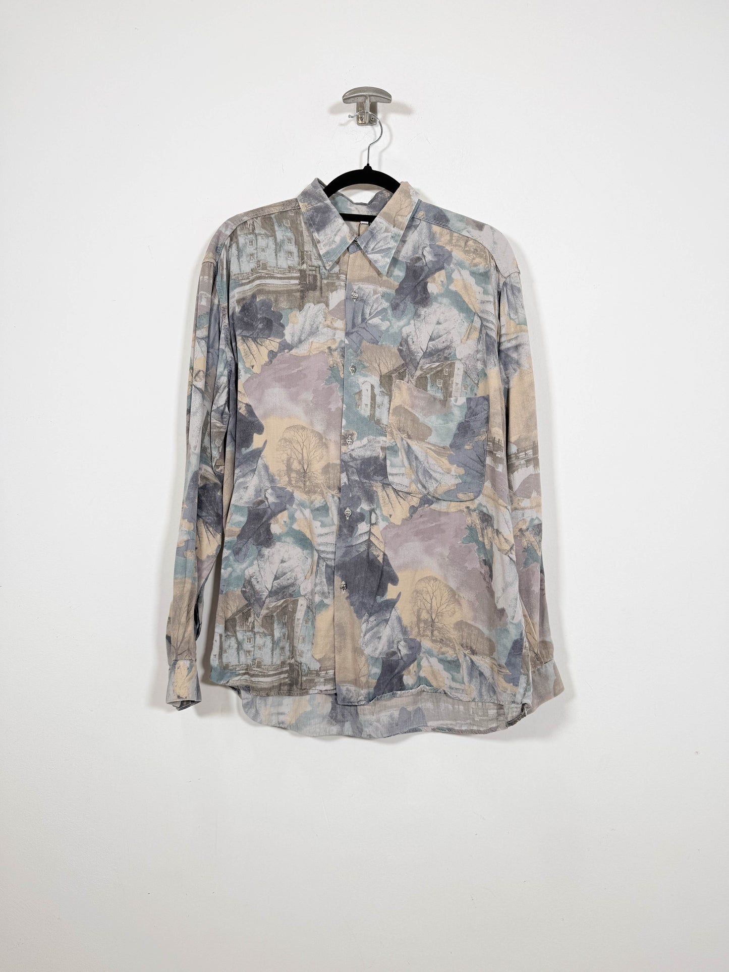 Camisa Leaves - Talla M - Caramelo Vintage