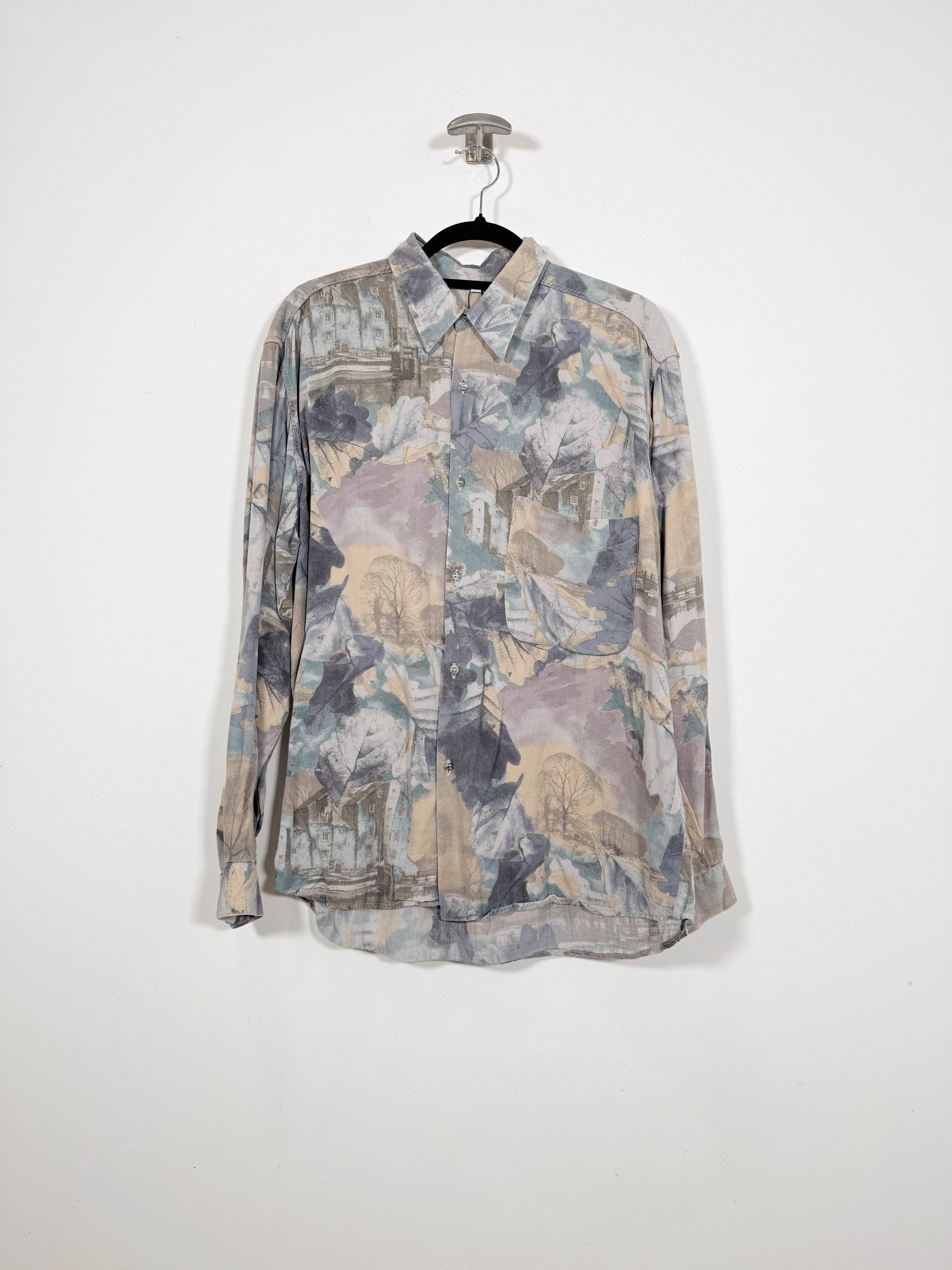 Camisa Leaves - Talla M - Caramelo Vintage