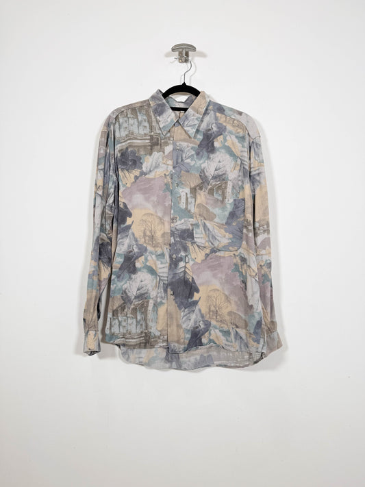 Camisa Leaves - Talla M - Caramelo Vintage