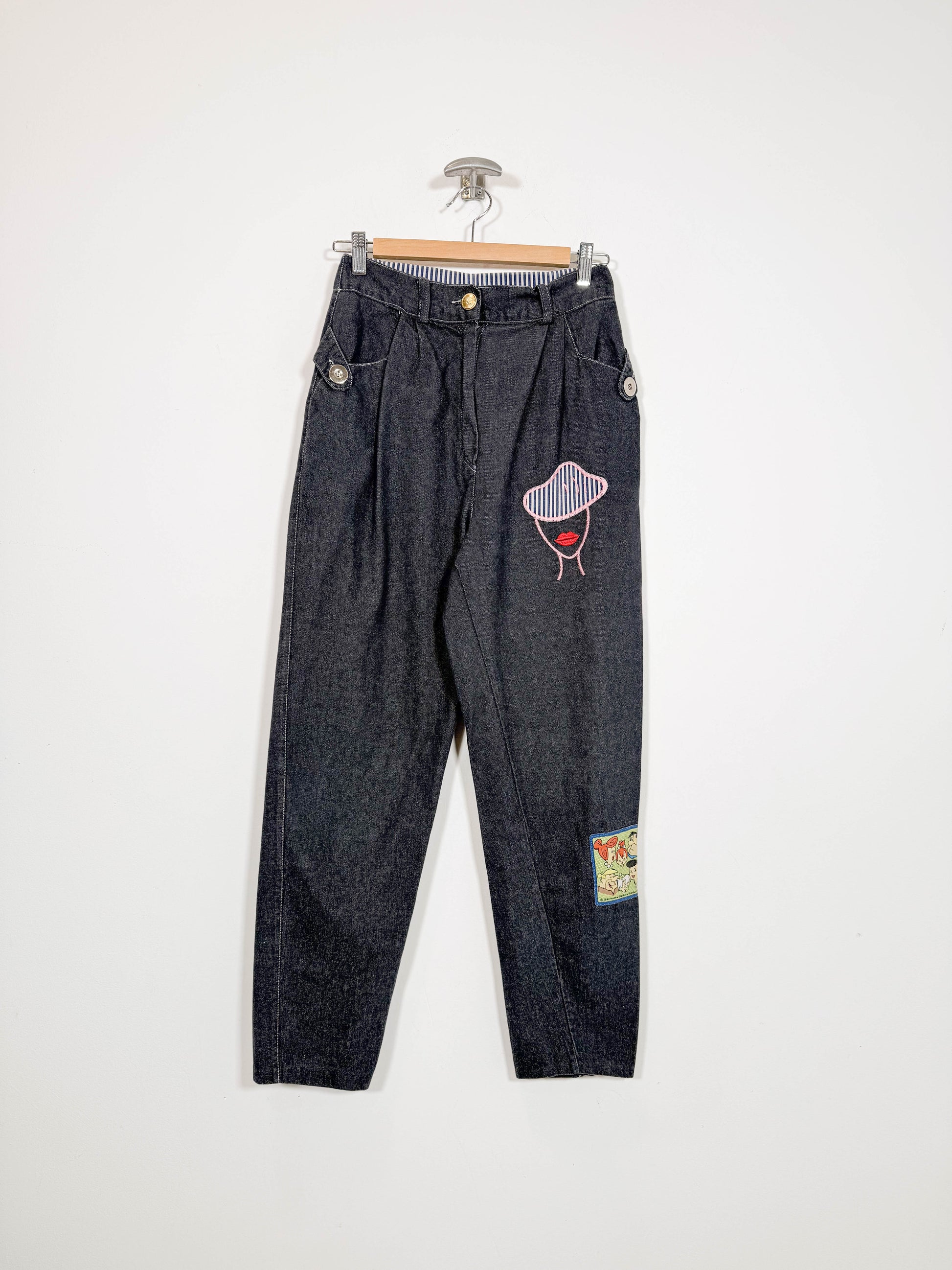 Pantalón vaquero The Flintstones - Talla 34/36 - Caramelo Vintage