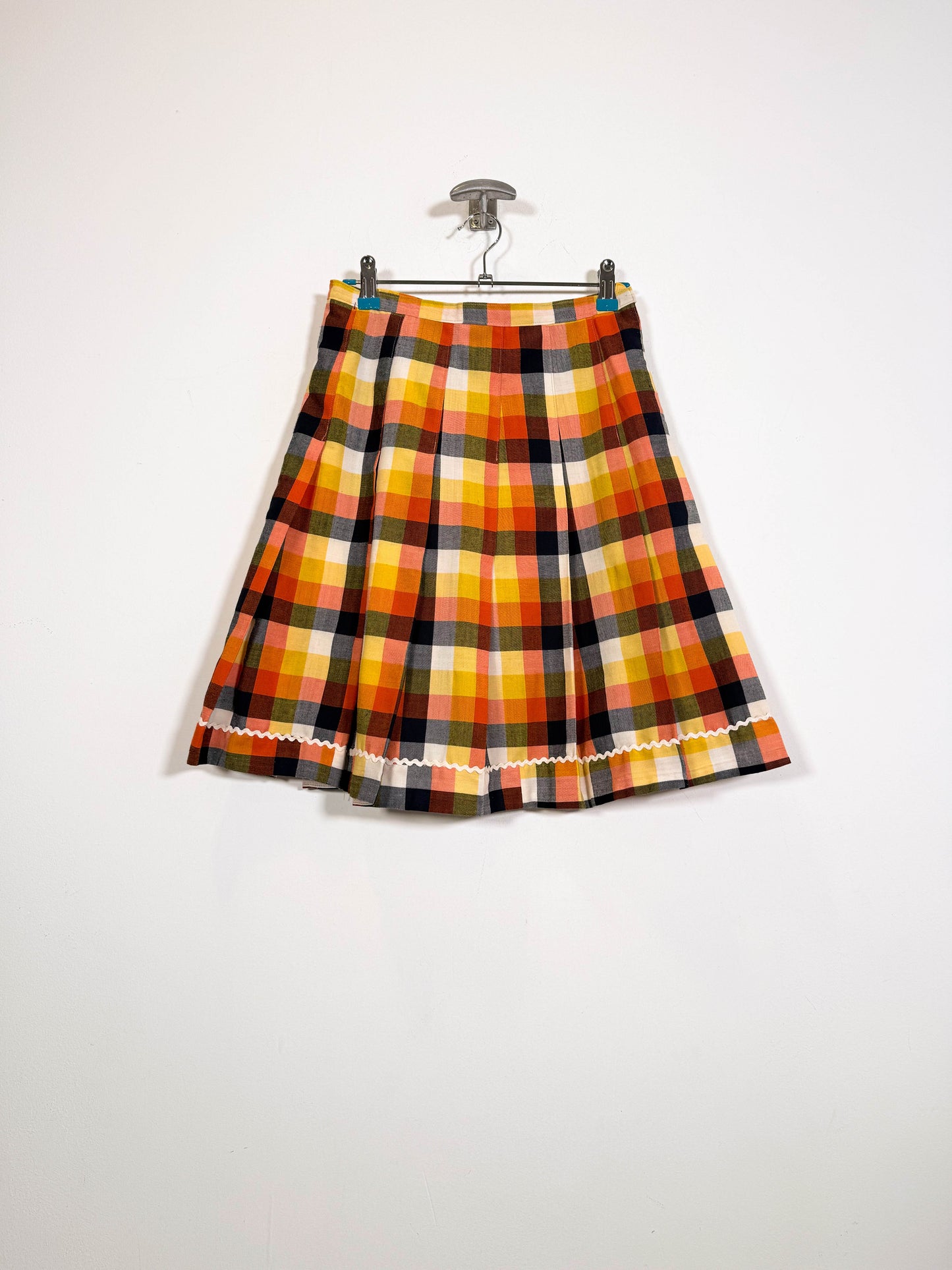 Falda Vichy - Talla 36 - Caramelo Vintage
