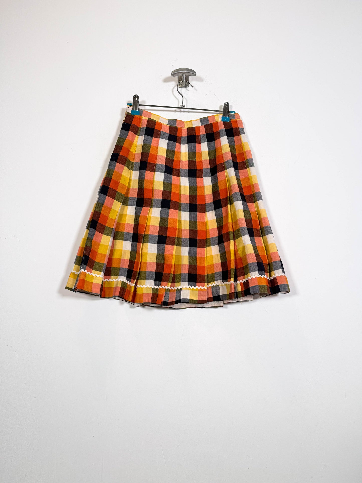 Falda Vichy - Talla 36 - Caramelo Vintage