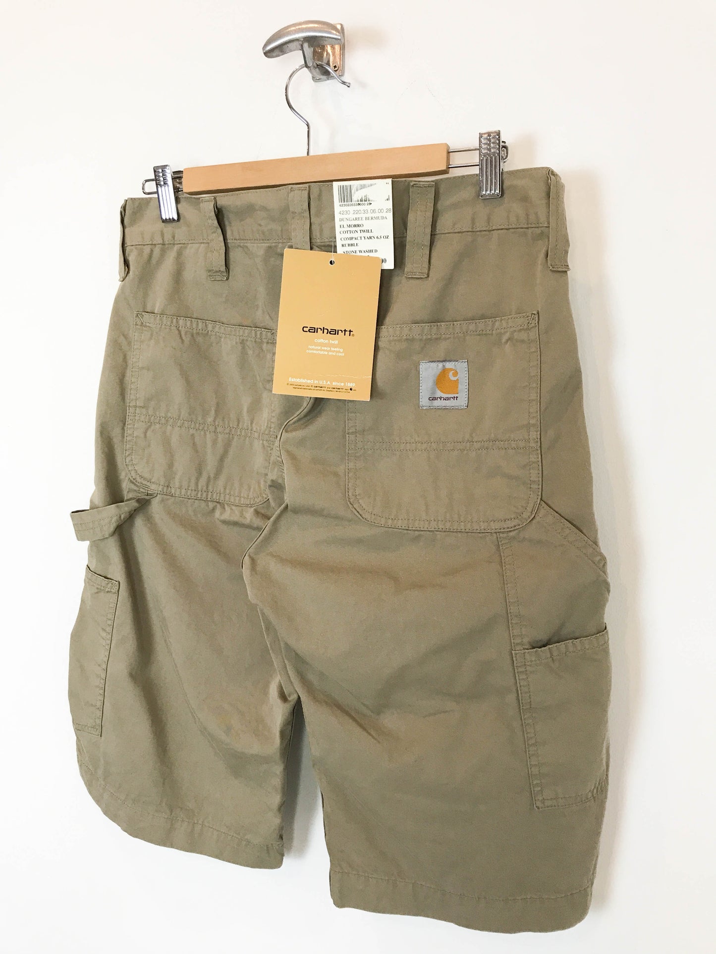 Bermuda carpenter Carhartt - Talla W28 - Caramelo Vintage