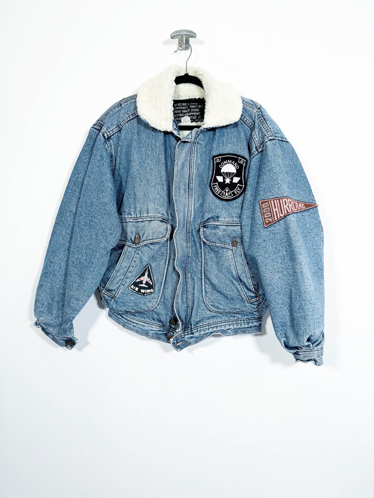 Chaqueta vaquera con borrego Casucci - Talla M/L