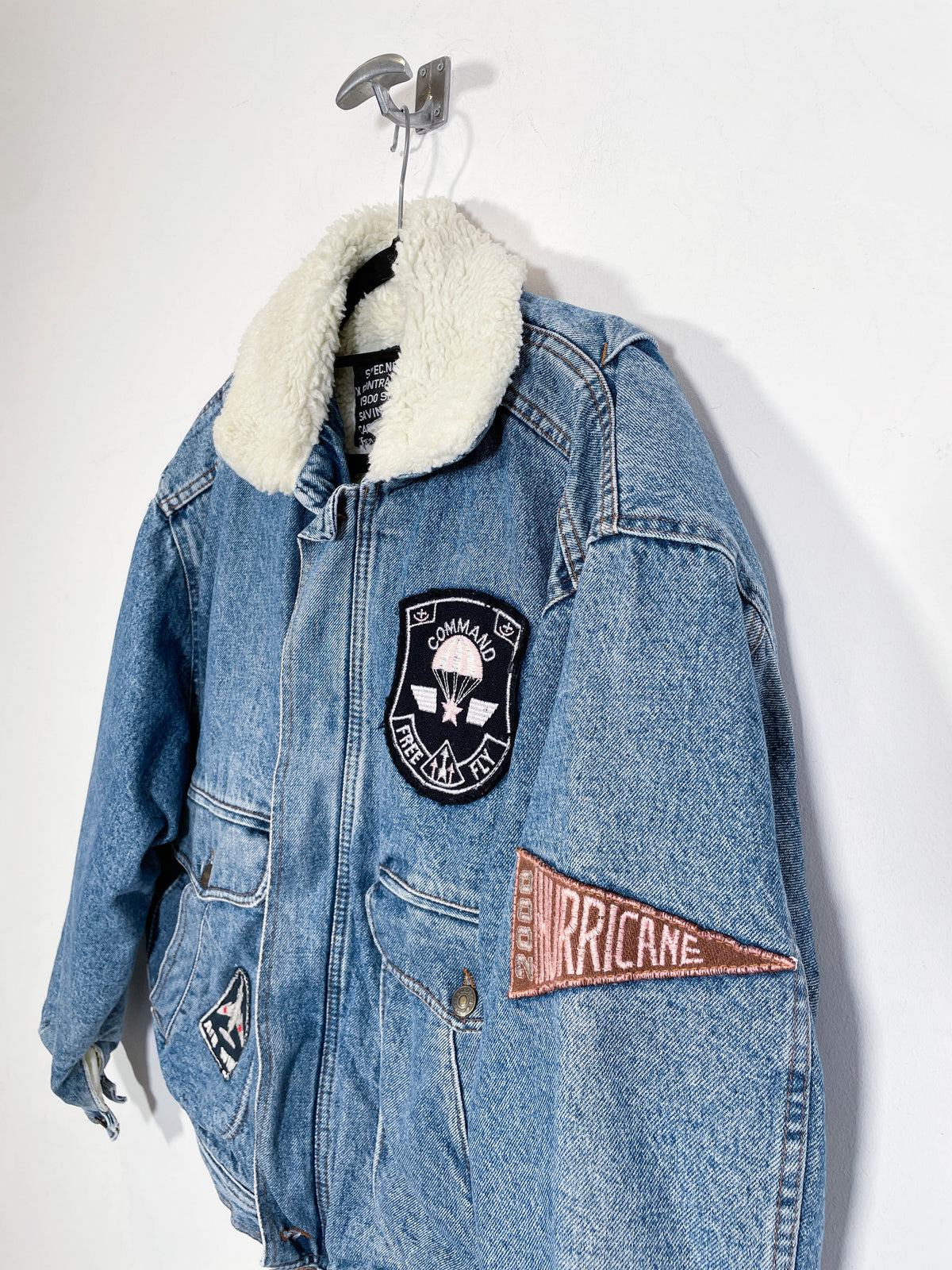 Chaqueta vaquera con borrego Casucci - Talla M/L
