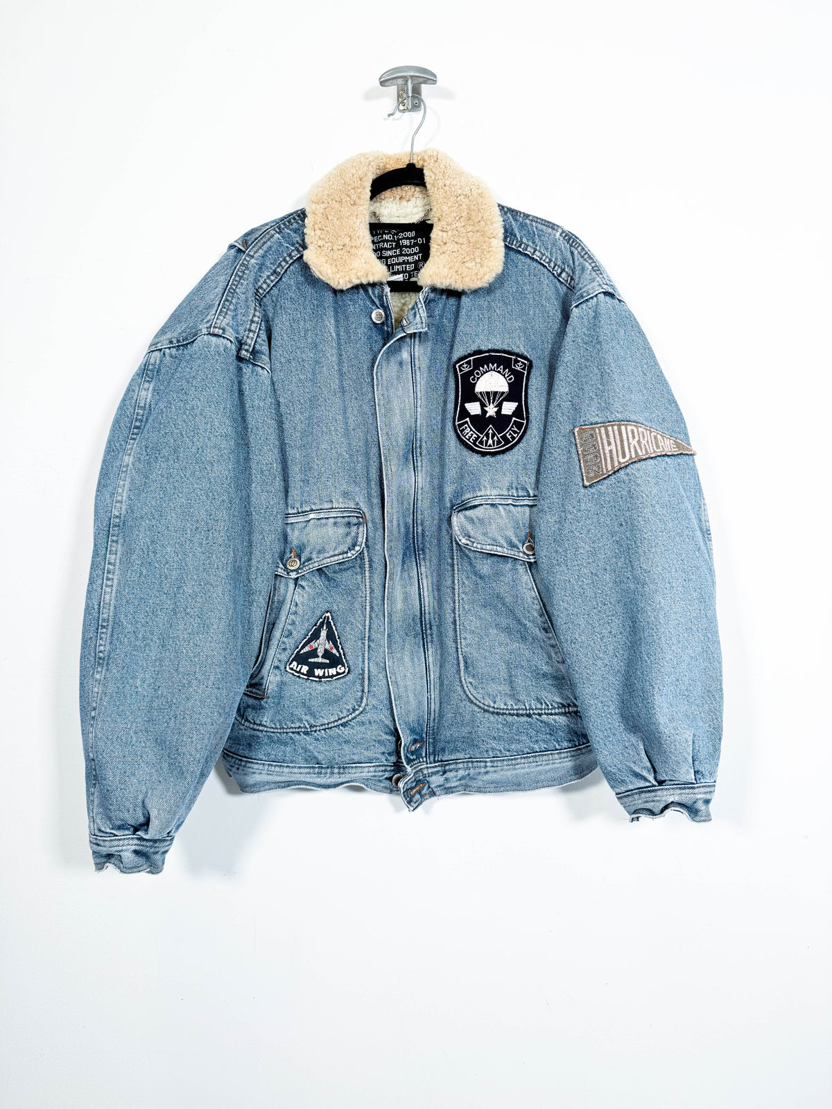 Chaqueta vaquera con borrego Casucci - Talla XL