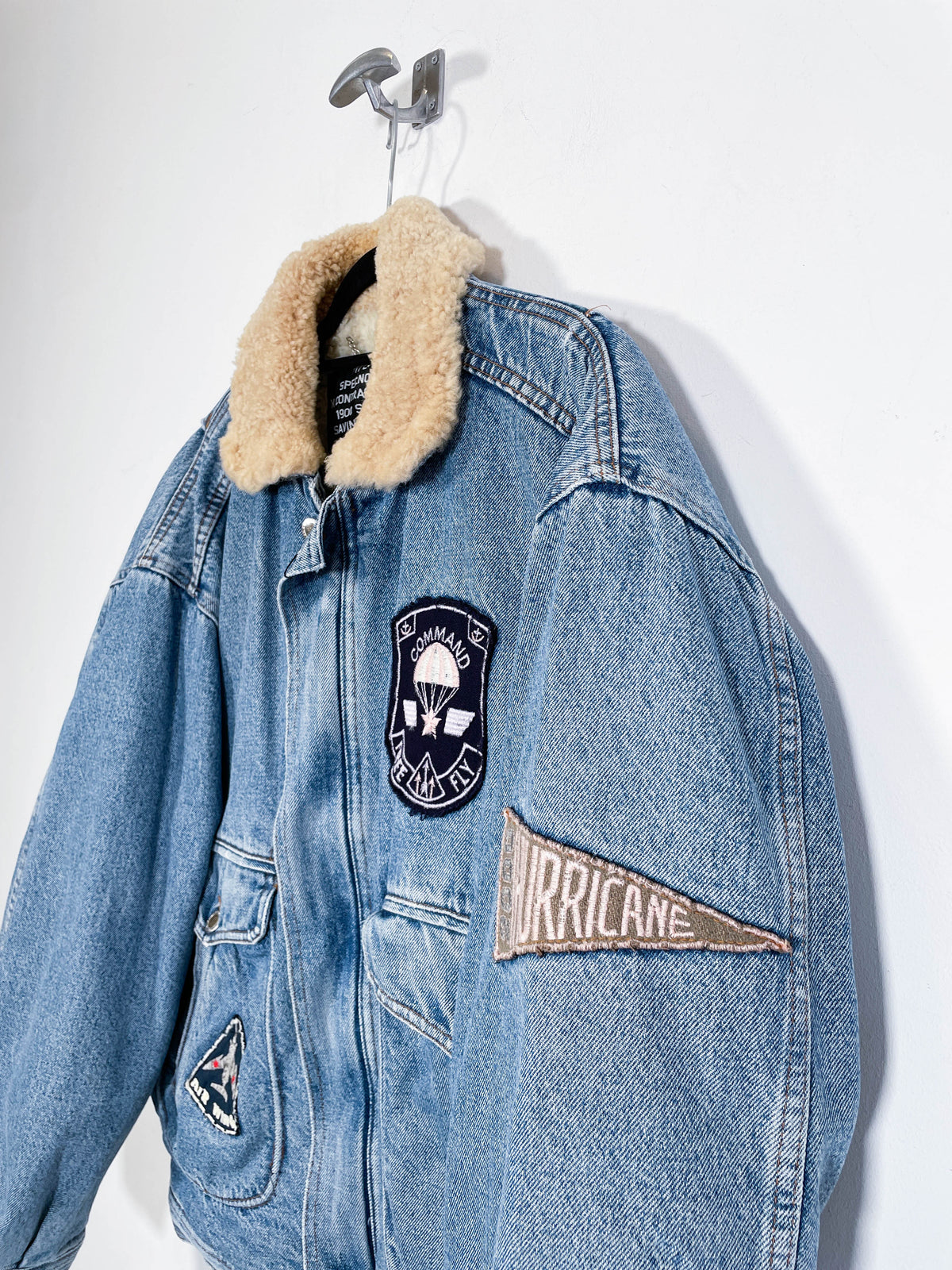 Chaqueta vaquera con borrego Casucci - Talla XL