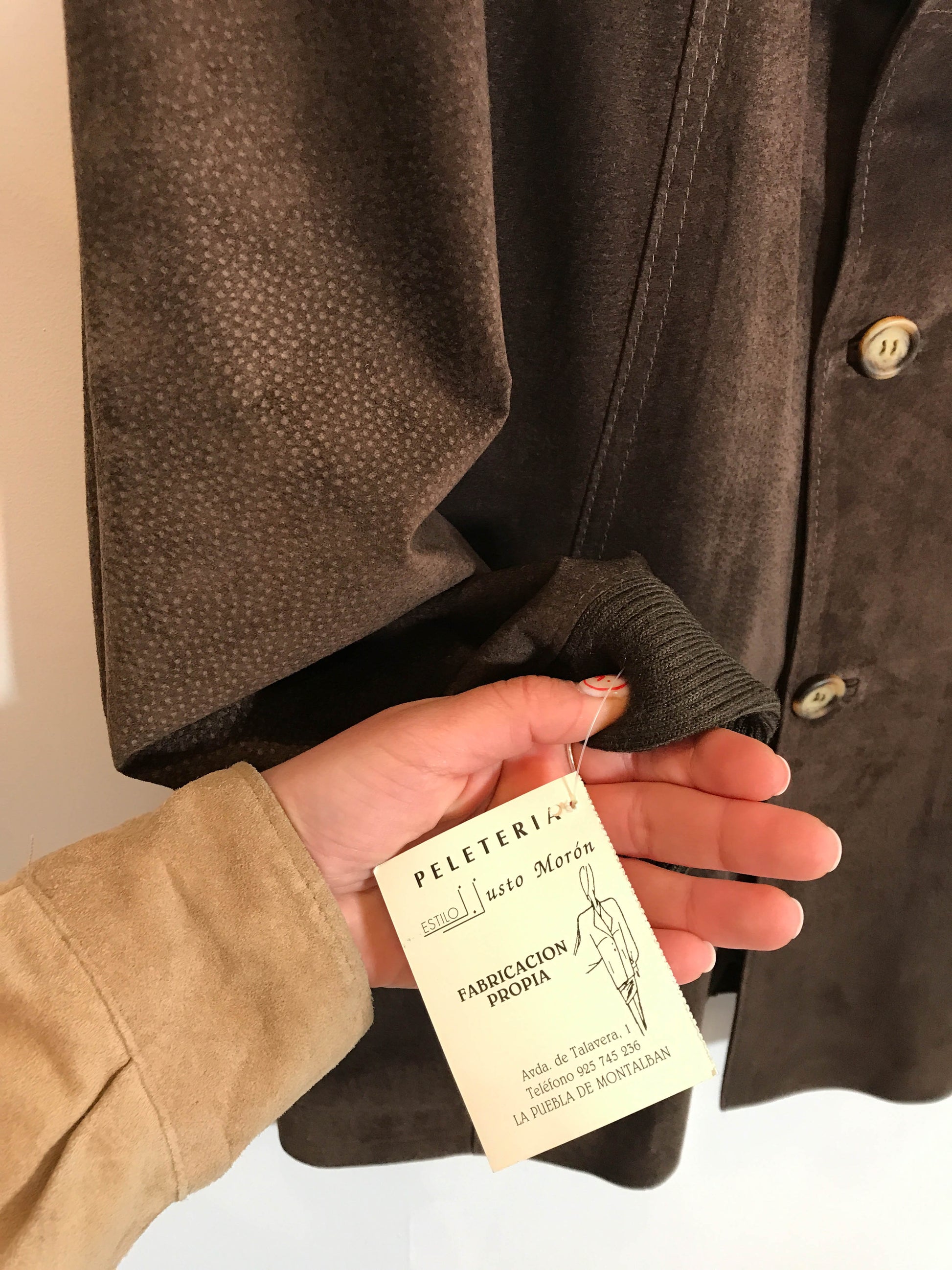 Chaqueta de ante DS - Talla L - Caramelo Vintage