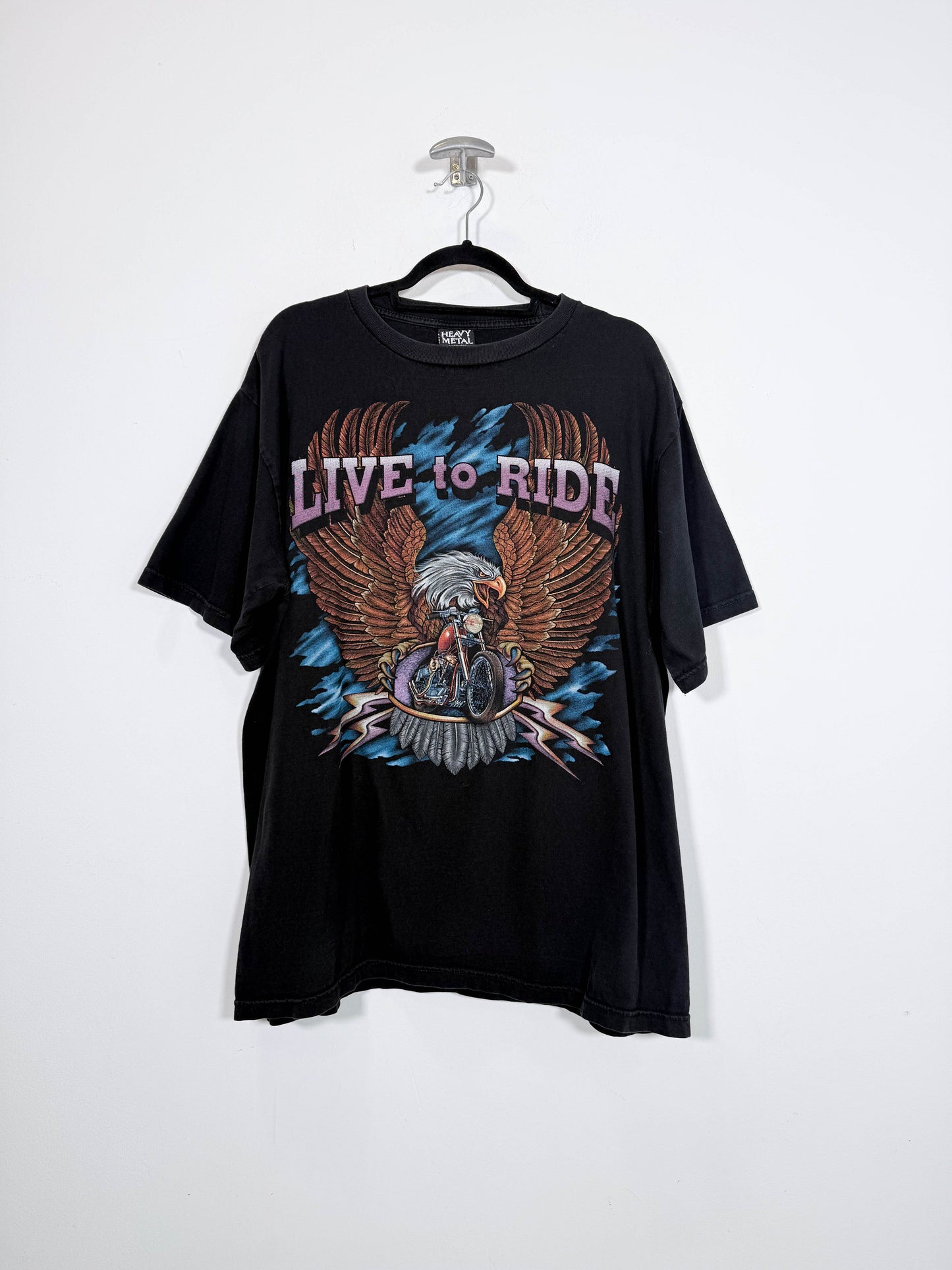 Camiseta Live to Ride - Talla XL - Caramelo Vintage