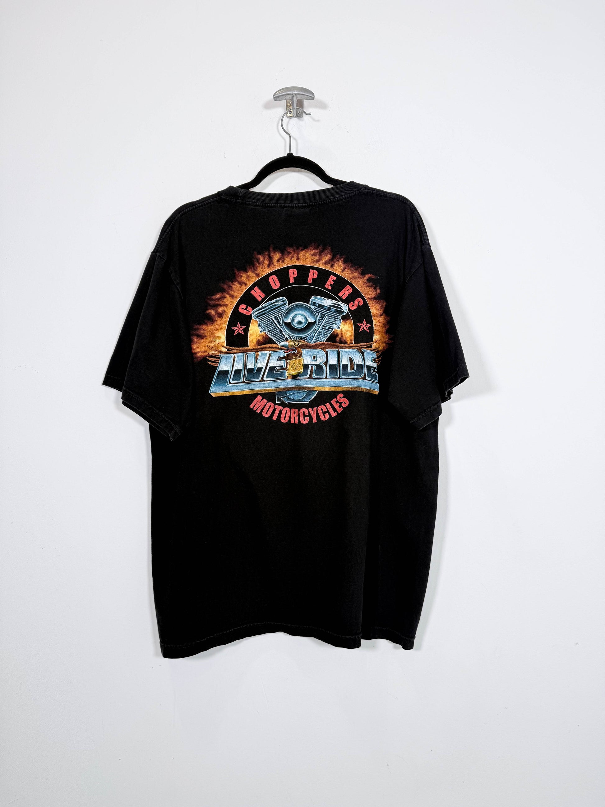 Camiseta Live to Ride - Talla XL - Caramelo Vintage