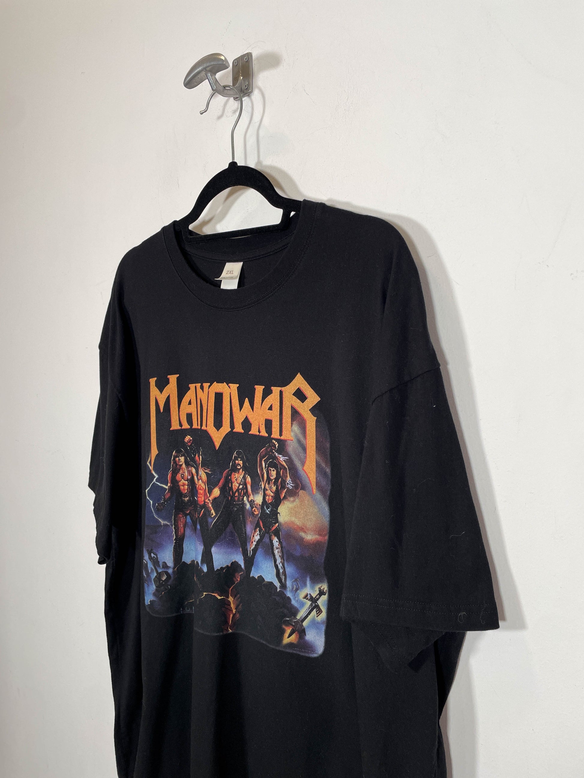 Camiseta Manowar - Talla XXL - Caramelo Vintage