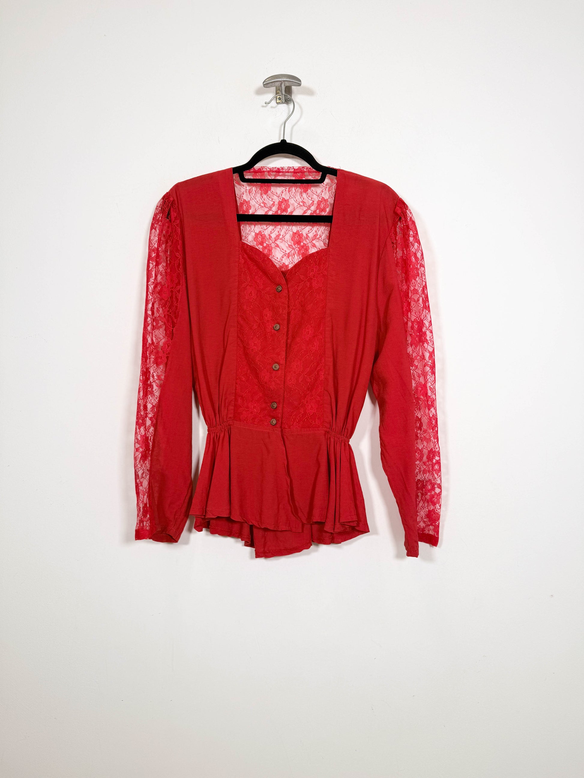 Camisa Red Velvet - Talla M - Caramelo Vintage
