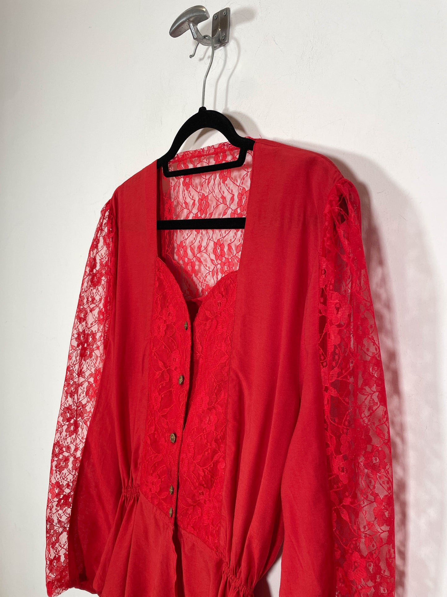 Camisa Red Velvet - Talla M - Caramelo Vintage