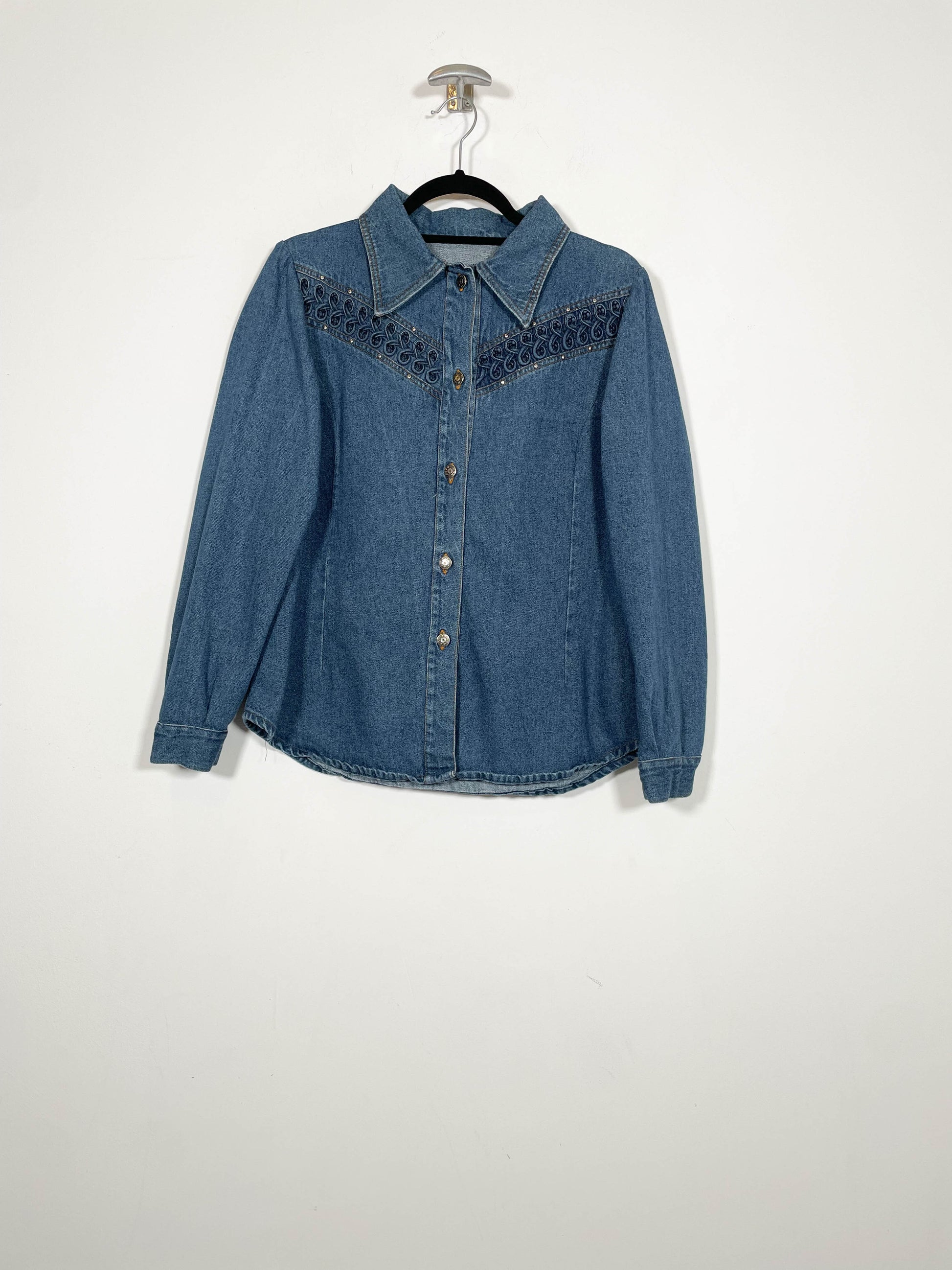 Camisa vaquera Land - Talla S/M - Caramelo Vintage