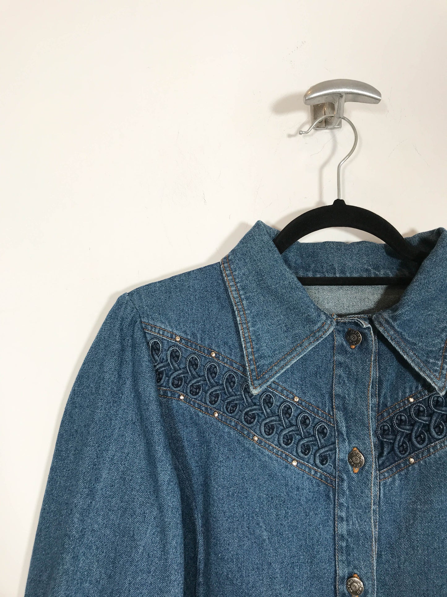 Camisa vaquera Land - Talla S/M - Caramelo Vintage