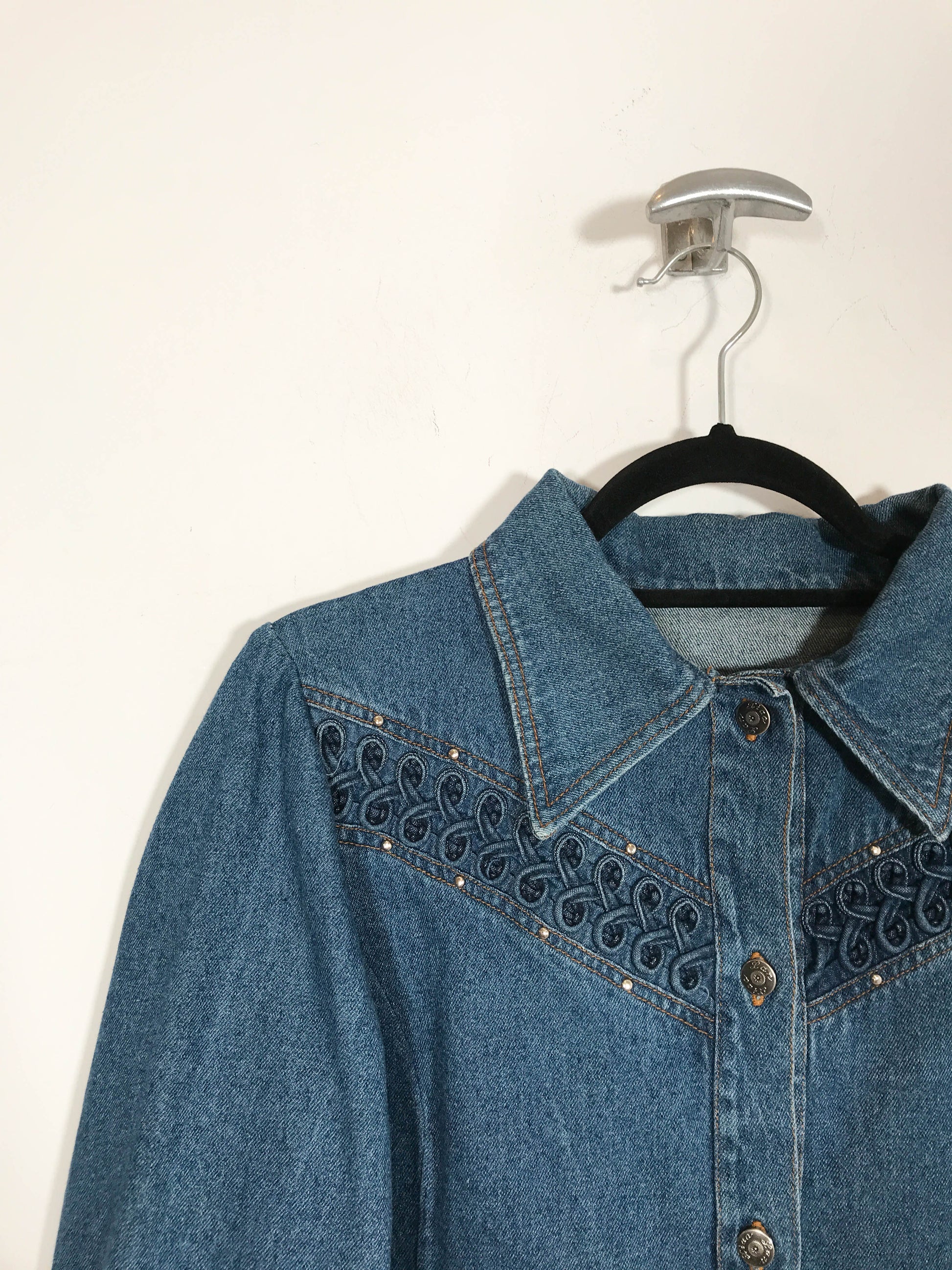 Camisa vaquera Land - Talla S/M - Caramelo Vintage
